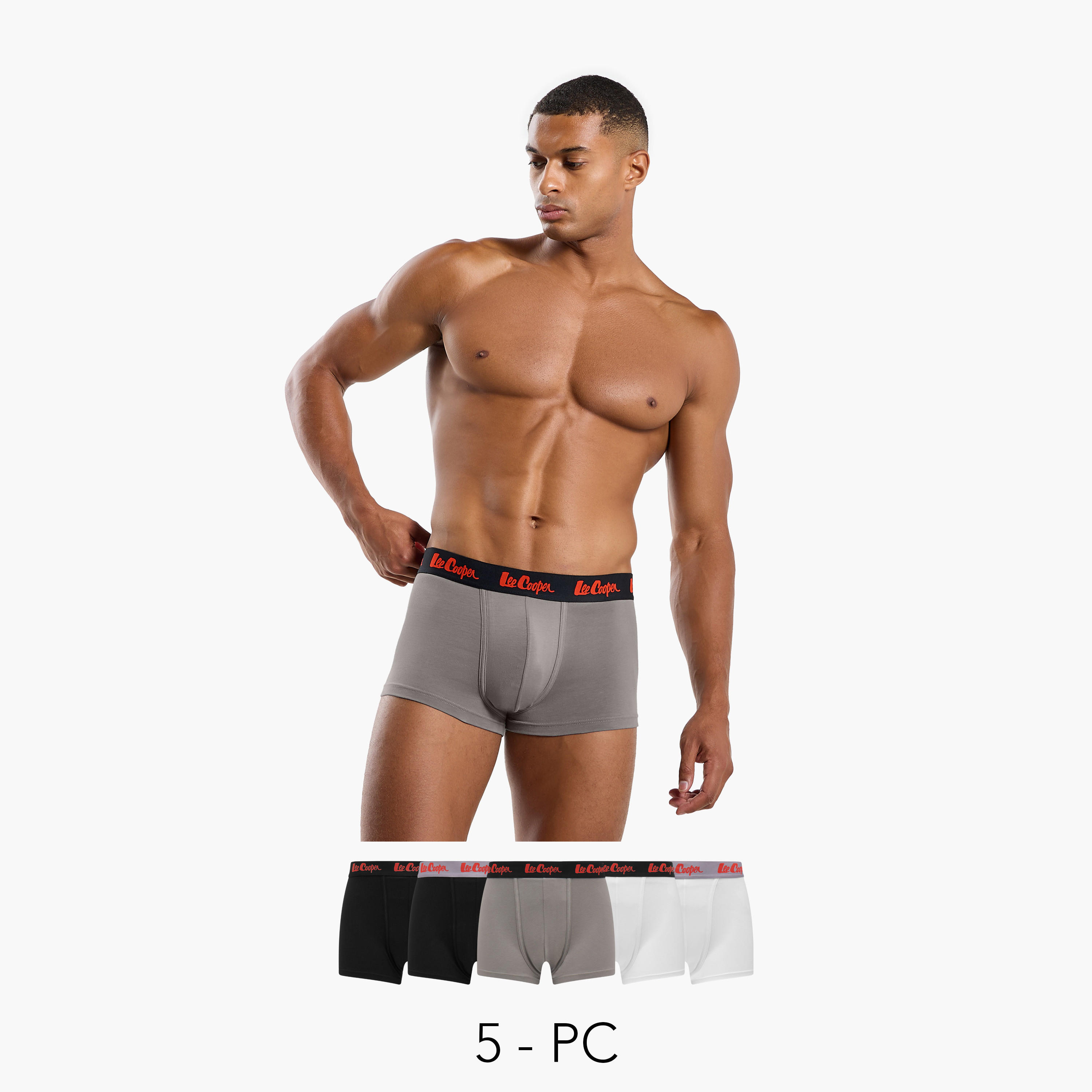 Set of 5 - Lee Cooper Assorted Trunks-men-clothing-innerwear-underwear-image-1