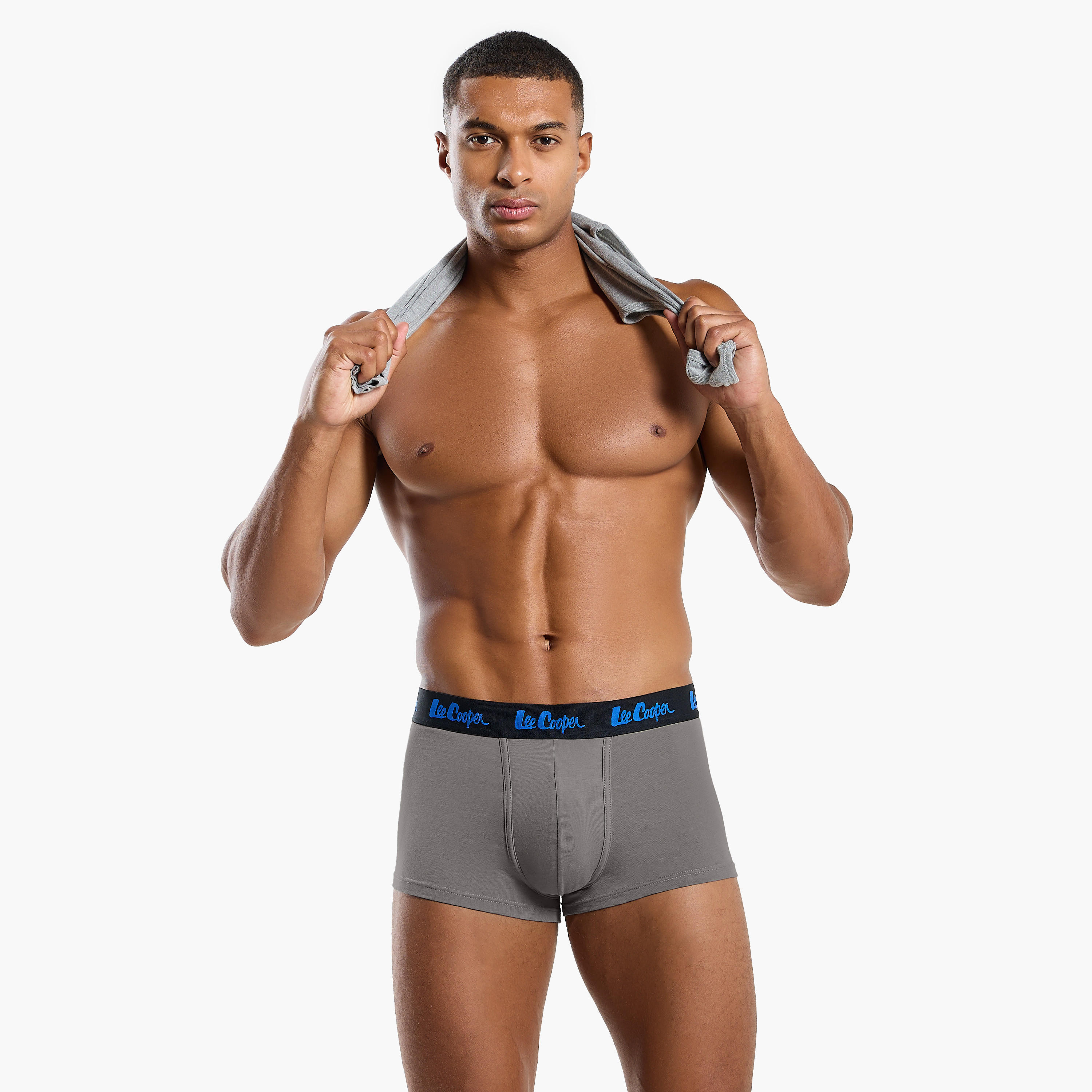 طقم سروال ترانك 3 قطع بخصر مطاطي من لي كوبر-men-clothing-innerwear-underwear-image-5
