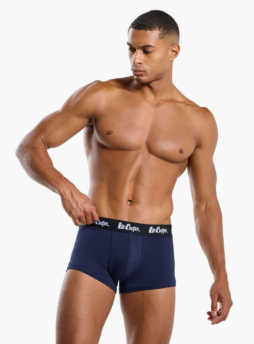 Set of 5 - Lee Cooper Trunk Briefs with Elasticated Waistband-men-clothing-innerwear-underwear-image-2