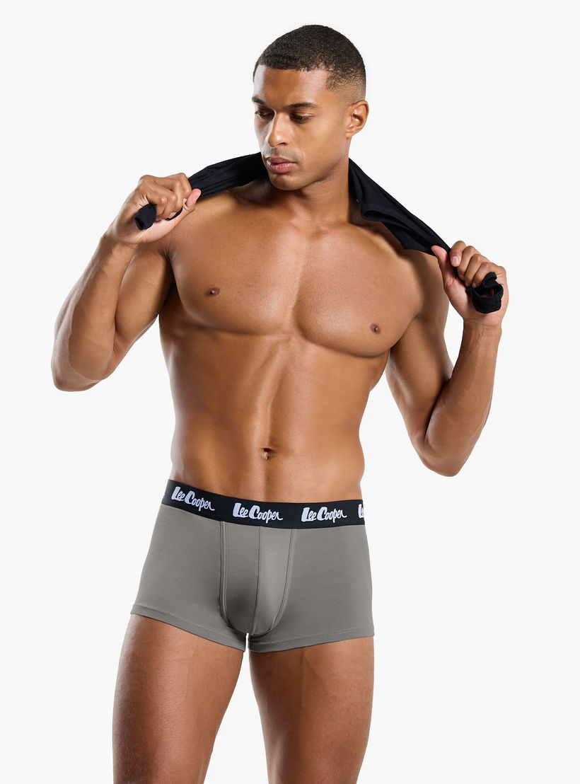 Set of 5 - Lee Cooper Trunk Briefs with Elasticated Waistband-men-clothing-innerwear-underwear-image-4