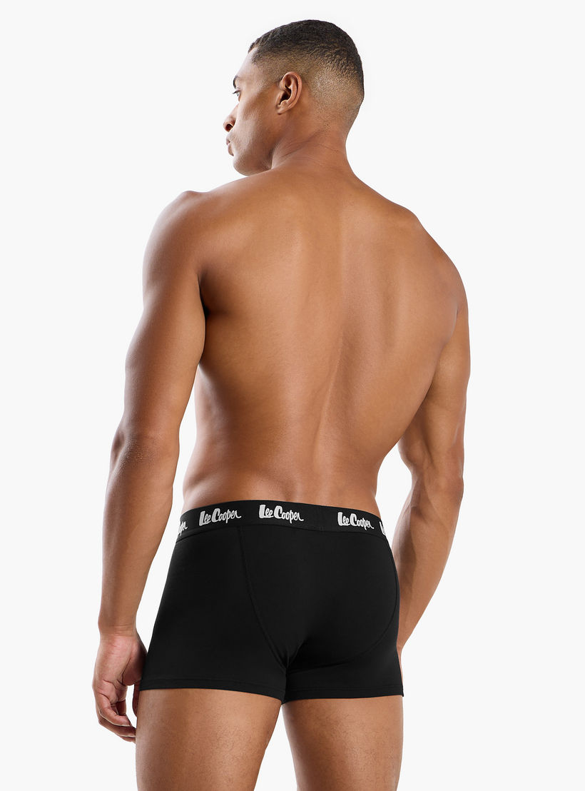 Set of 5 - Lee Cooper Trunk Briefs with Elasticated Waistband-men-clothing-innerwear-underwear-image-3
