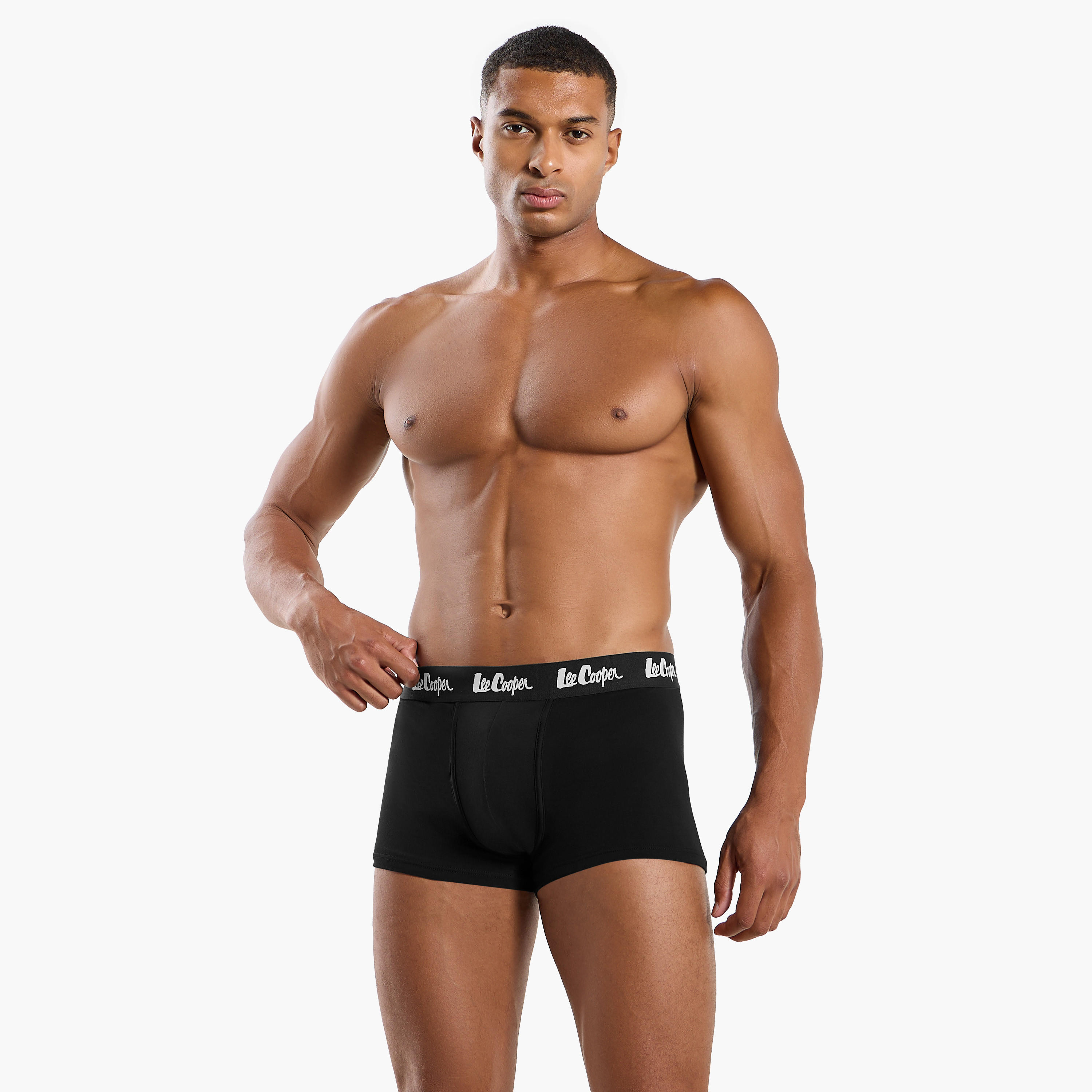 Set of 5 - Lee Cooper Trunk Briefs with Elasticated Waistband-men-clothing-innerwear-underwear-image-4