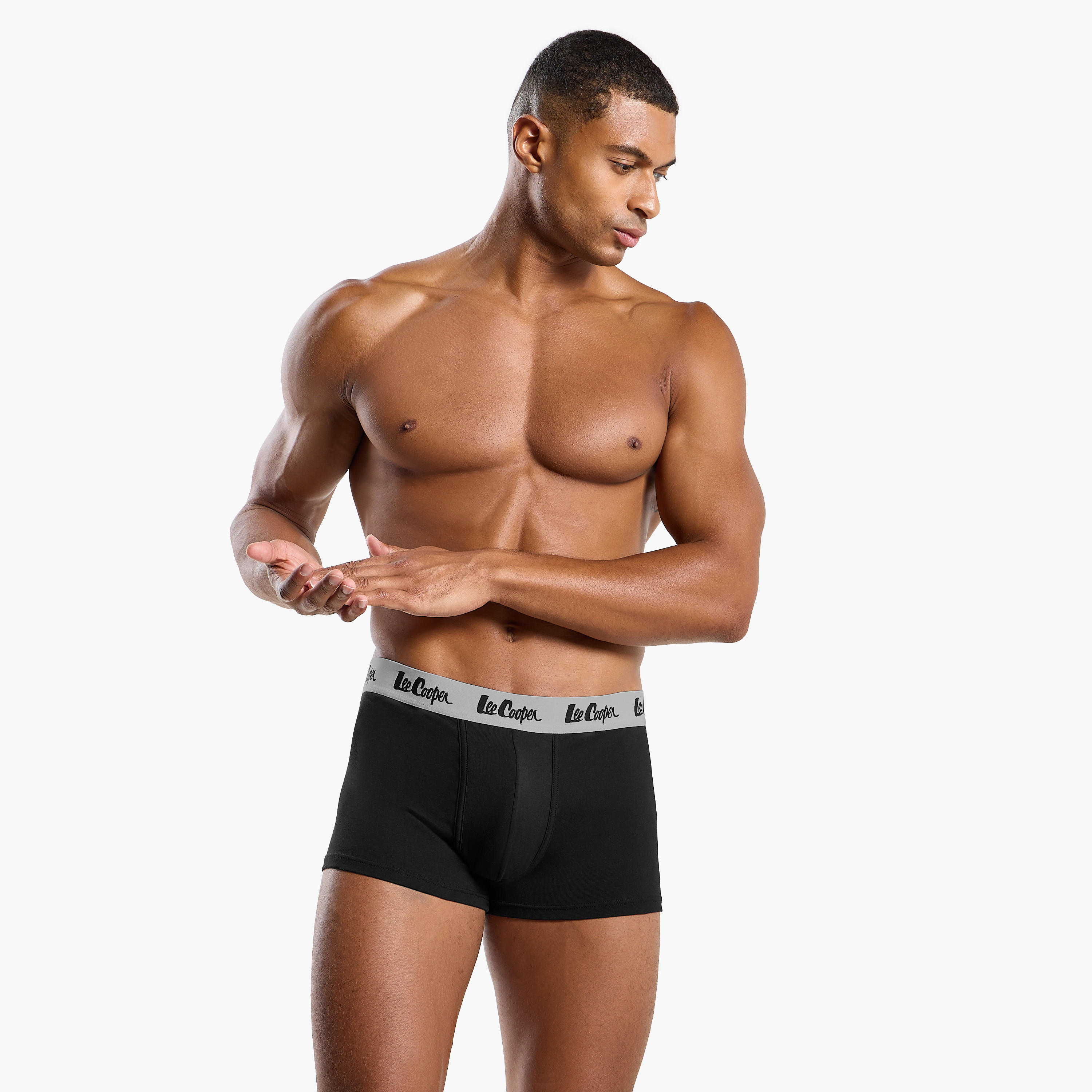 سراويل داخلية ترانك بخصر مطاطي من لي كوبر - طقم من 5 قطع-men-clothing-innerwear-underwear-image-2