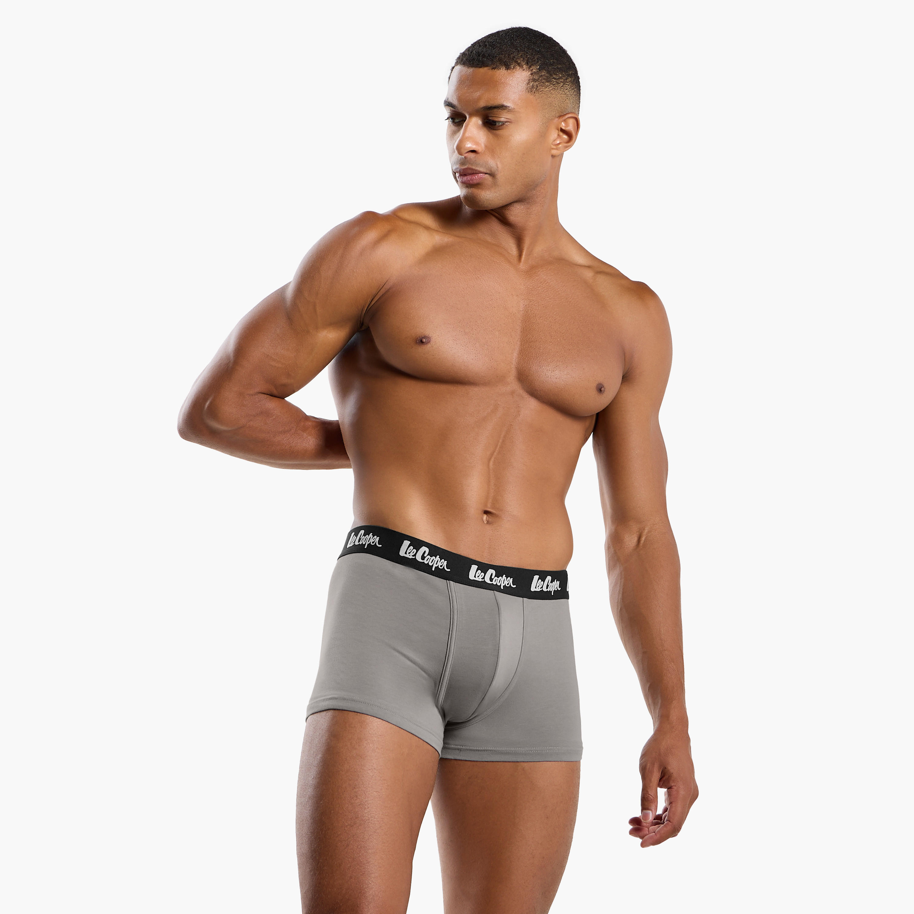 Set of 5 - Lee Cooper Trunk Briefs with Elasticated Waistband-men-clothing-innerwear-underwear-image-5