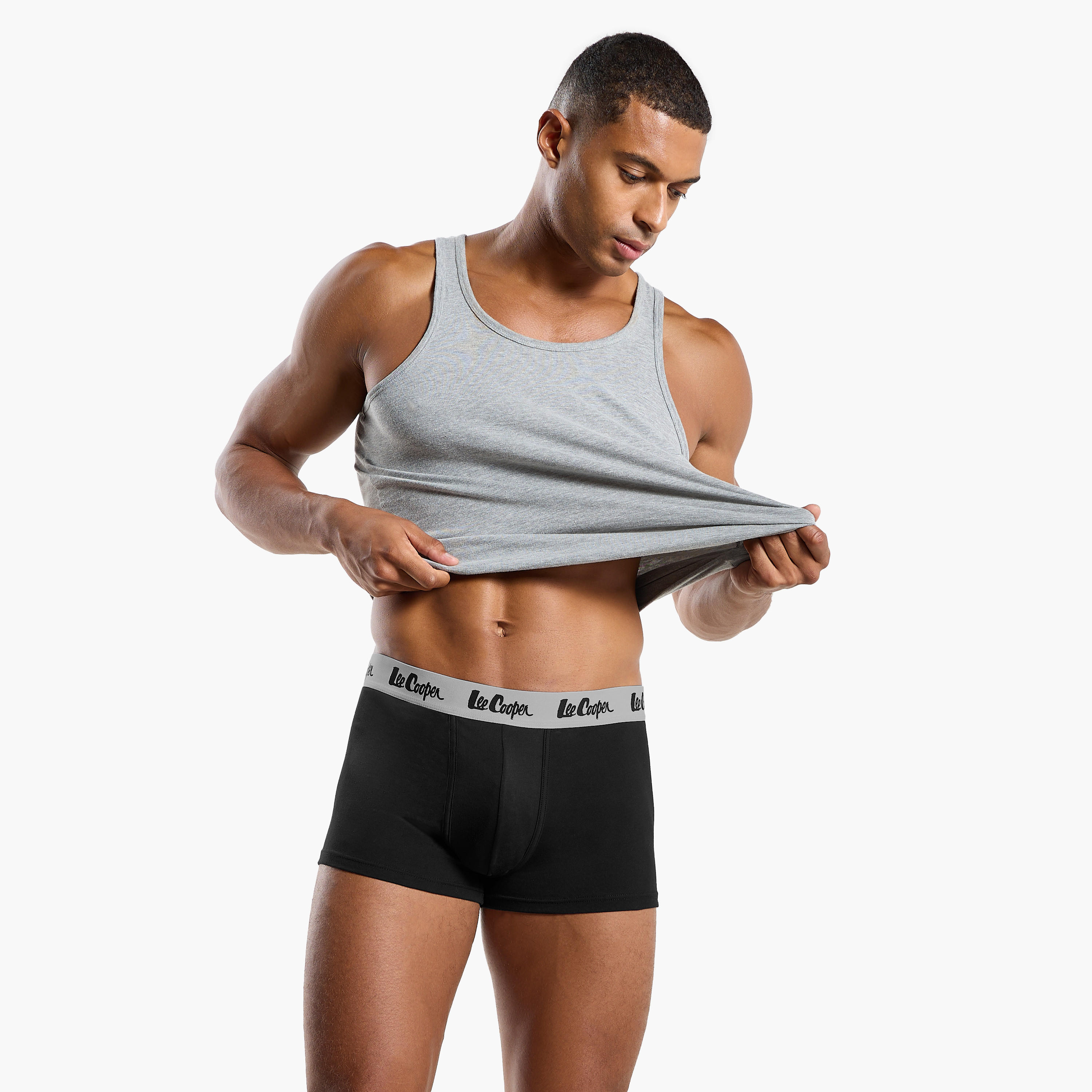 Set of 5 - Lee Cooper Trunk Briefs with Elasticated Waistband-men-clothing-innerwear-underwear-image-7