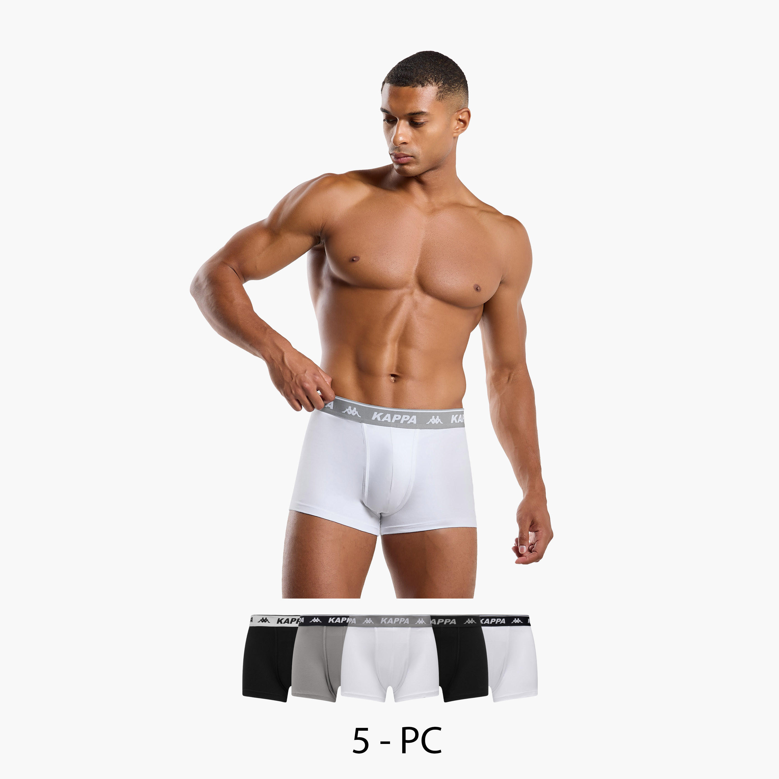 Set of 5 - Kappa Assorted Trunks-men-clothing-innerwear-underwear-image-1
