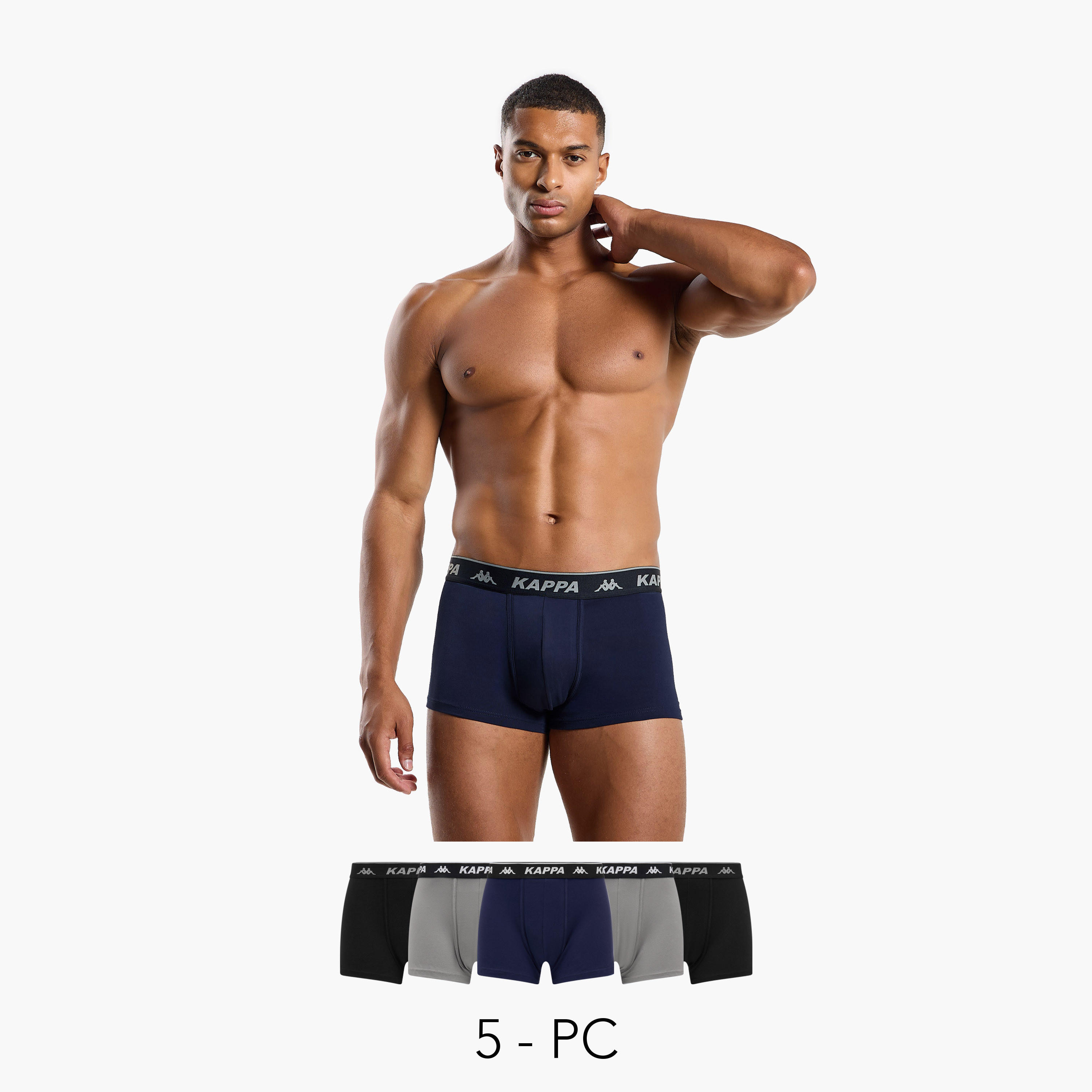 طقم من 5 - سراويل ترانك من كابا-men-clothing-innerwear-underwear-image-1