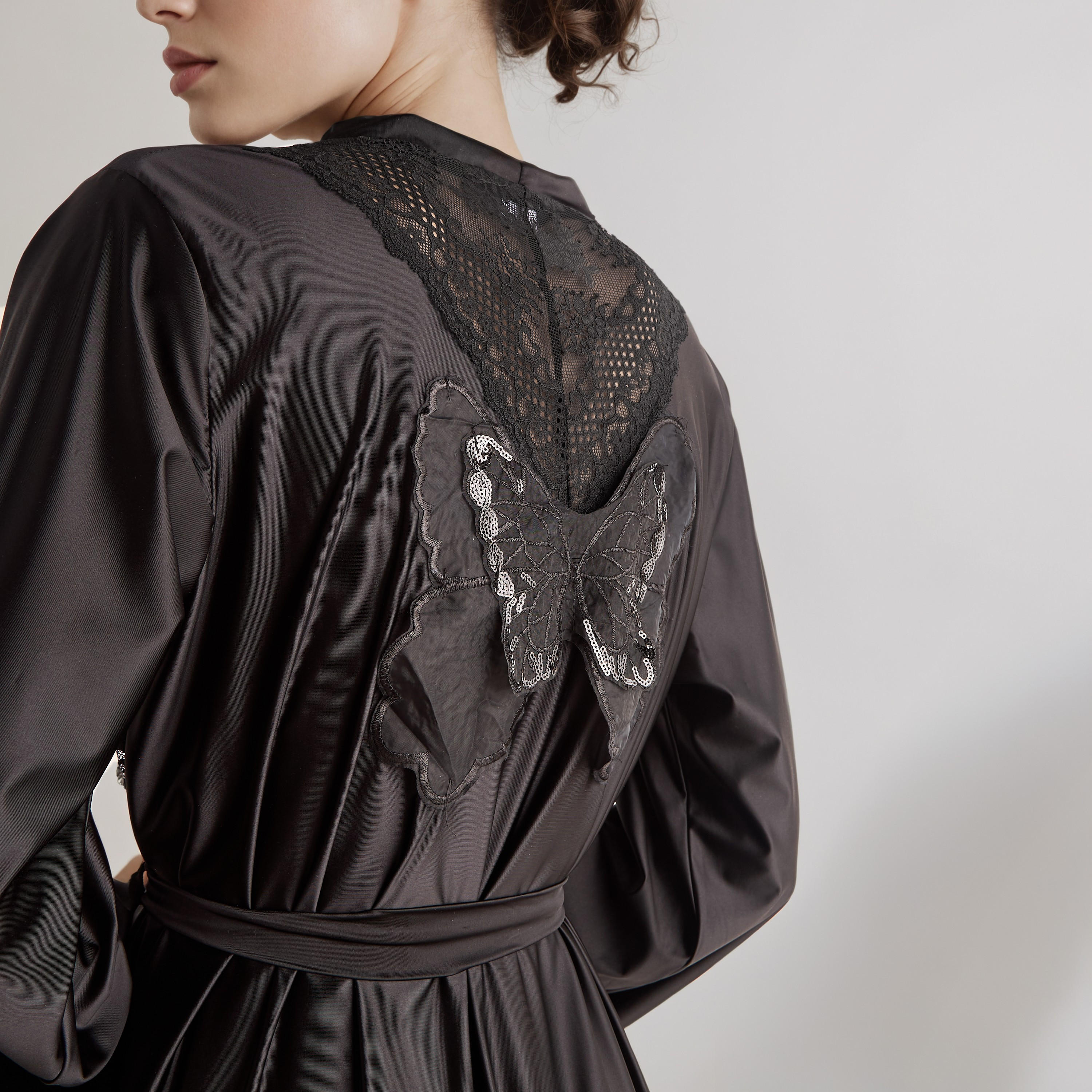 ثوب نوم دانتيل للعروس بحواف غير متماثلة مع روب-women-clothing-nightwear-robes-image-5