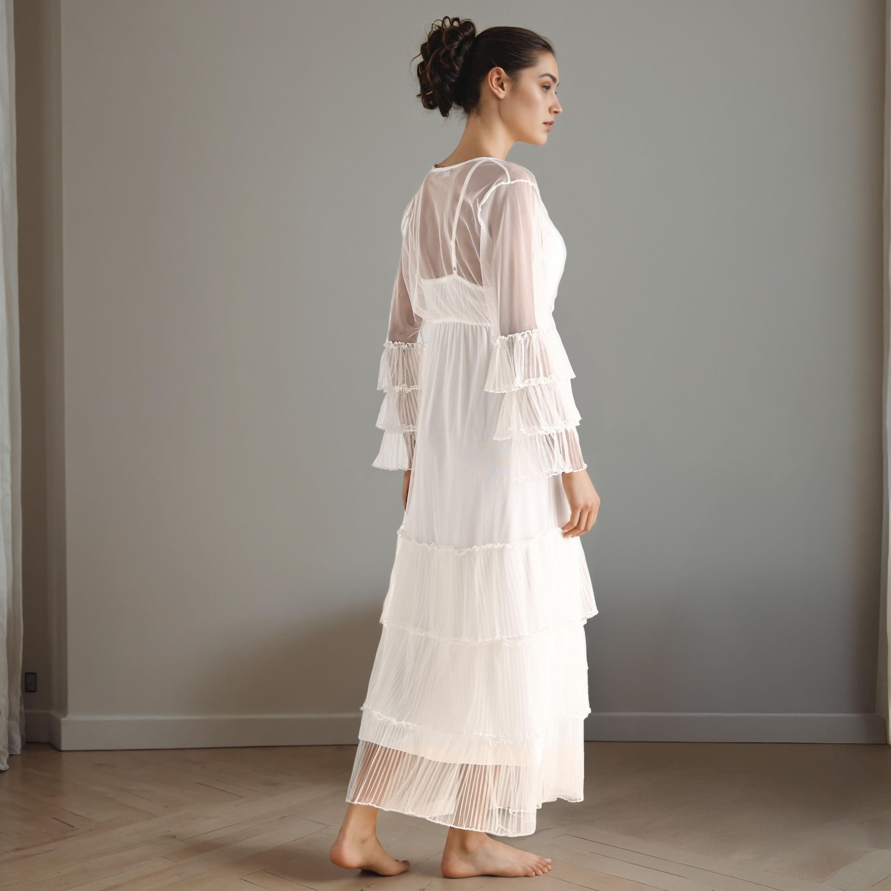Lace Bridal Night Gown with Robe-women-clothing-nightwear-robes-image-3