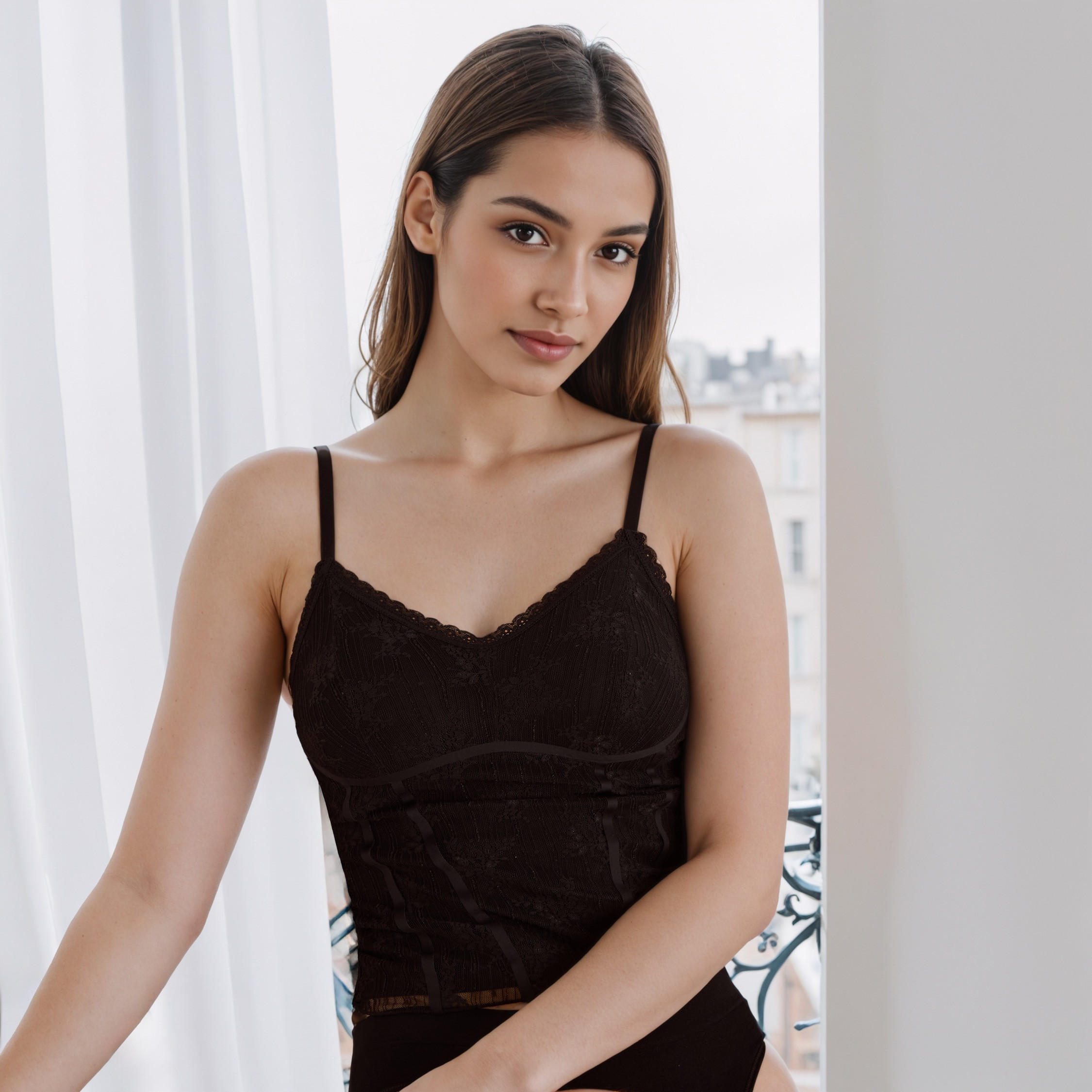 Regular Fit Camisole with Lace Detail-women-clothing-lingerie-camisoles-image-1