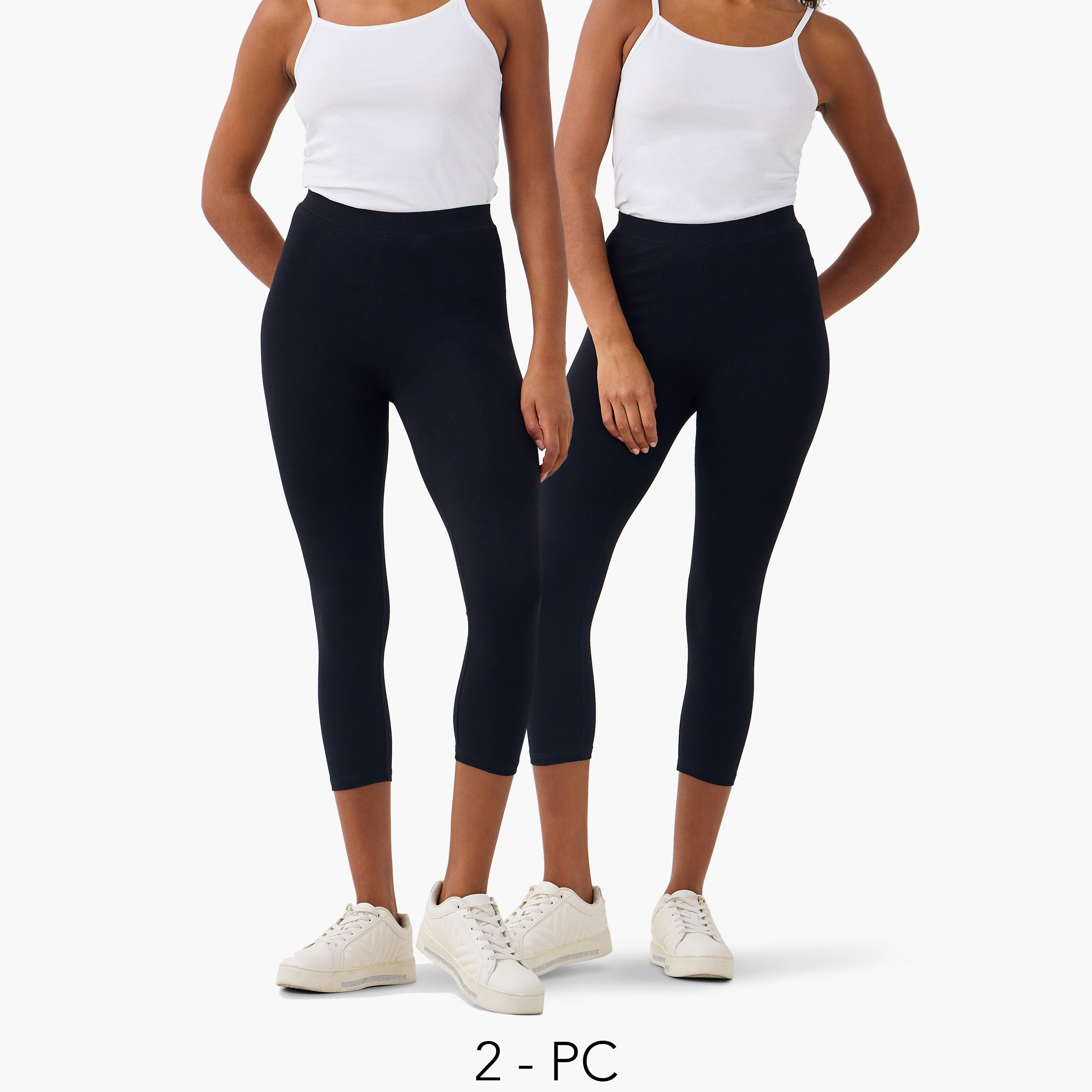 طقم بنطلون ليقنز من قطعتين بخصر مطاطي-women-clothing-bottoms-leggings-image-1