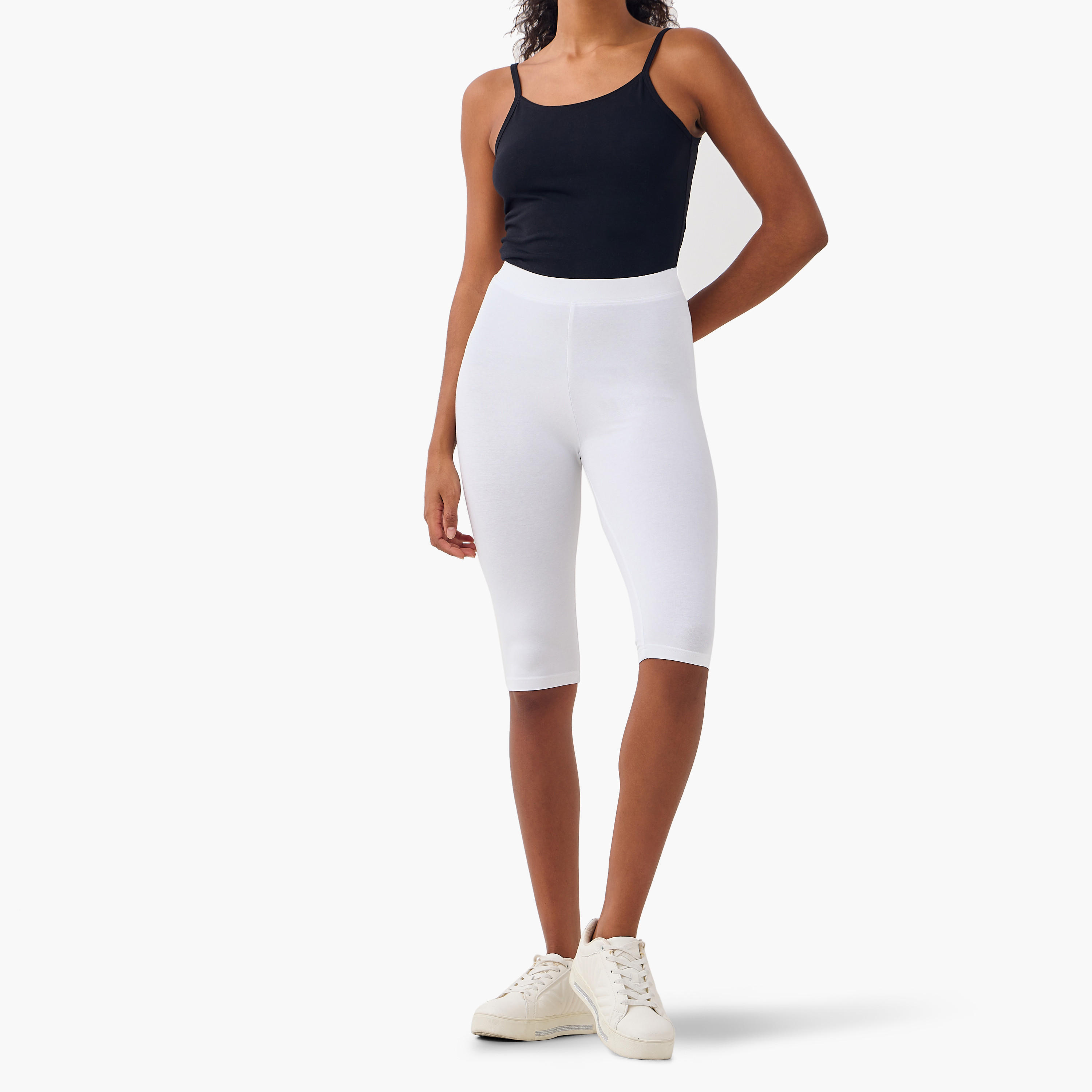 طقم بنطلون ليقنز من قطعتين بطول الركبة وخصر مطاطي-women-clothing-bottoms-leggings-image-3
