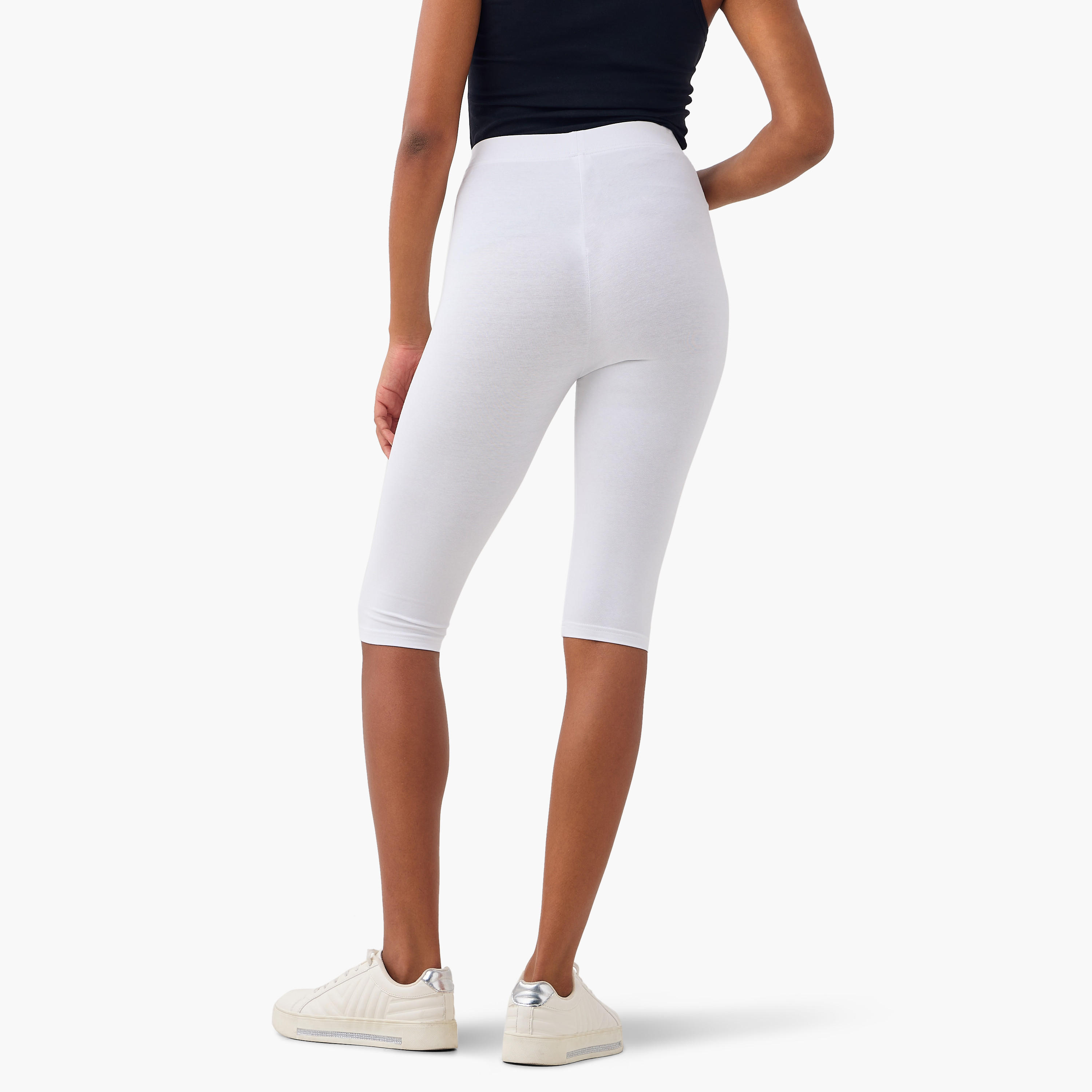 طقم بنطلون ليقنز من قطعتين بطول الركبة وخصر مطاطي-women-clothing-bottoms-leggings-image-4