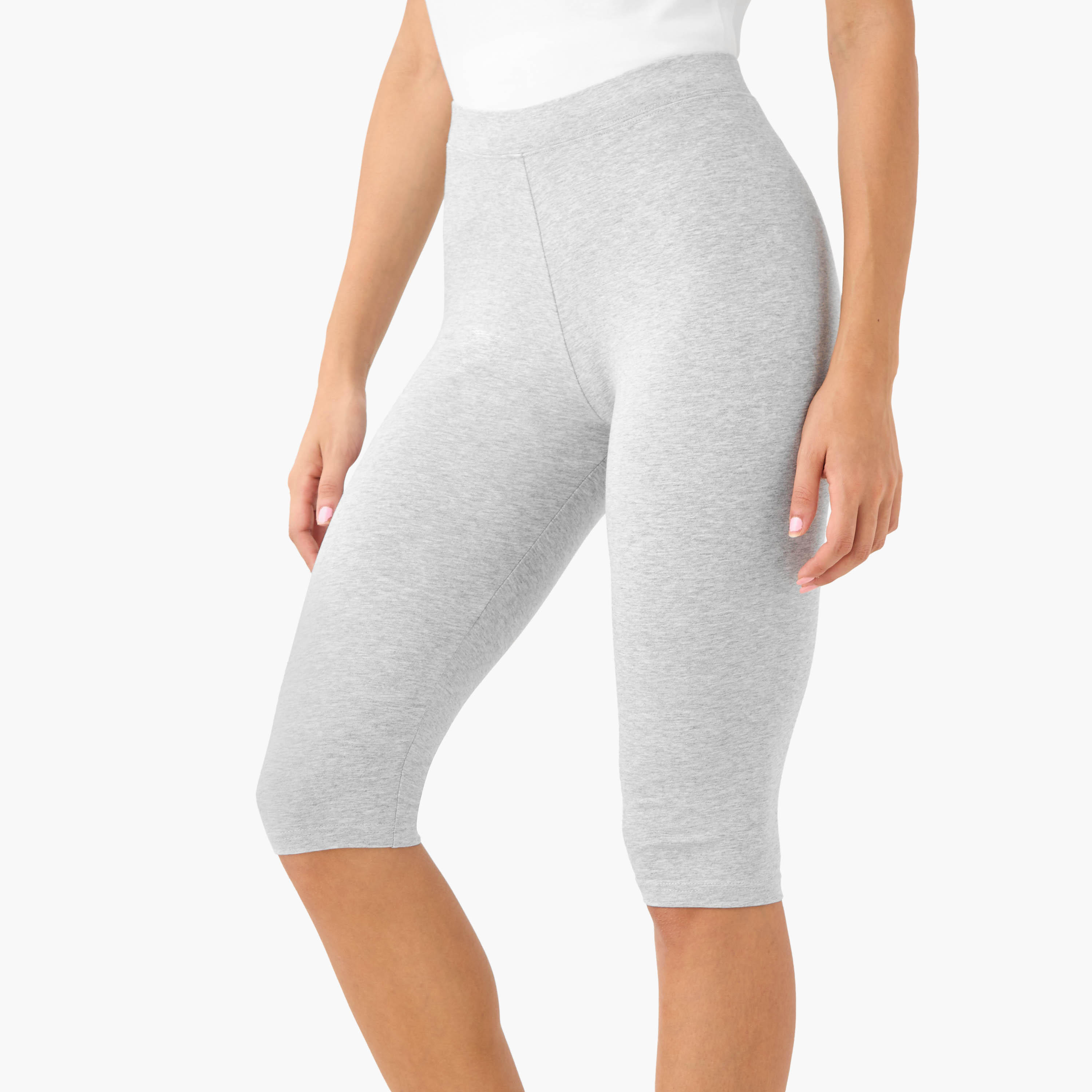 طقم بنطلون ليقنز من قطعتين بطول الركبة وخصر مطاطي-women-clothing-bottoms-leggings-image-2