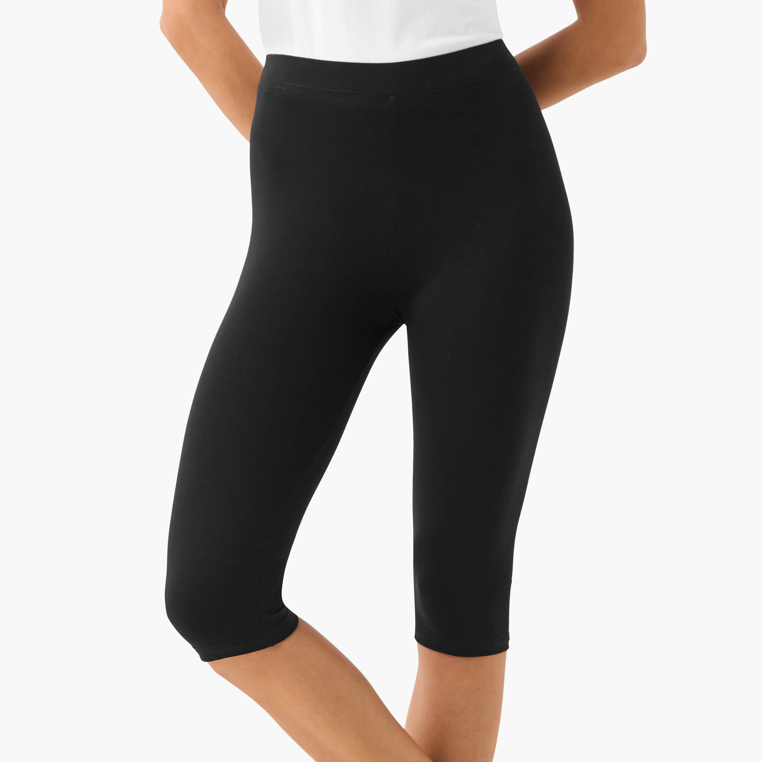 طقم بنطلون ليقنز من قطعتين بطول الركبة وخصر مطاطي-women-clothing-bottoms-leggings-image-4