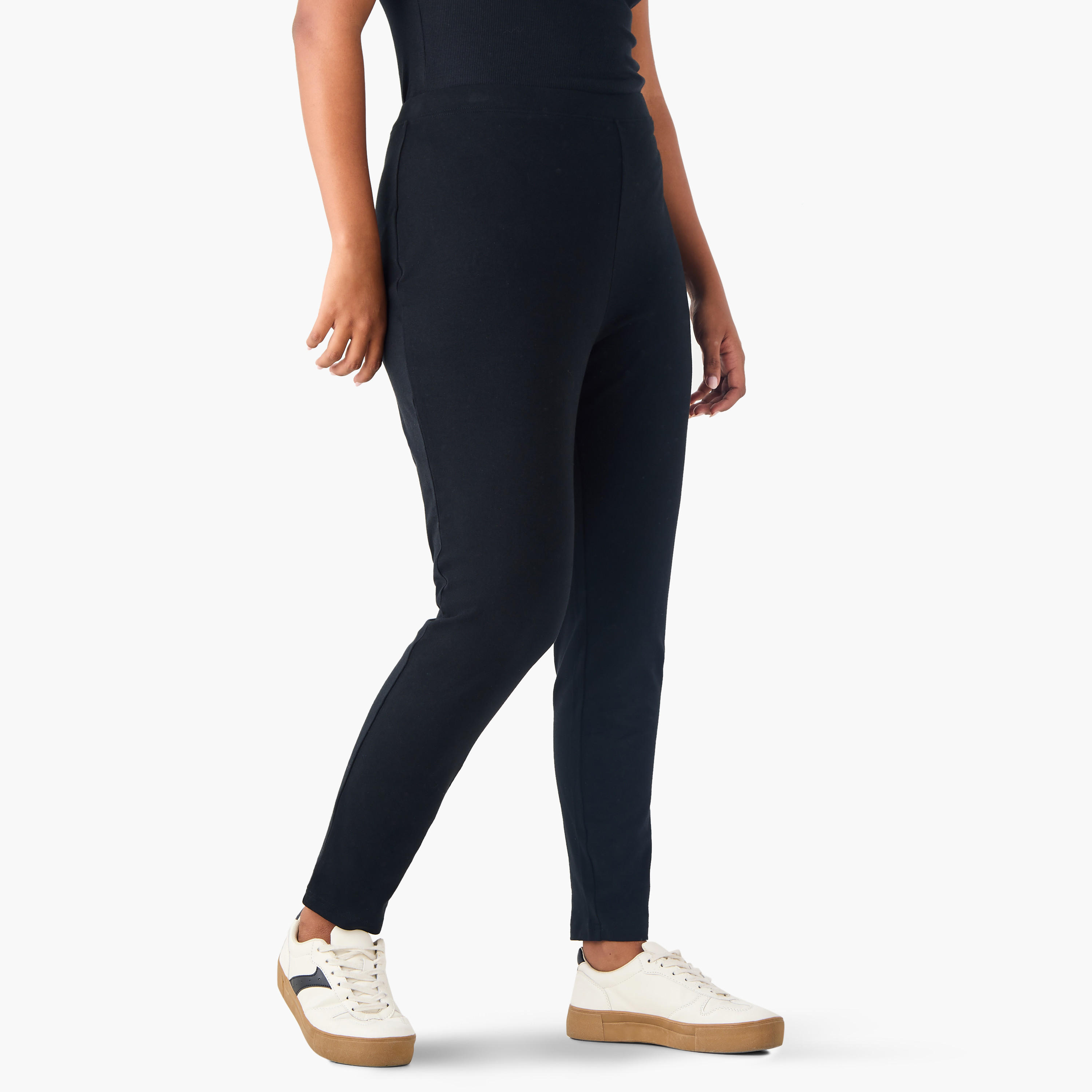 بنطلون ليقنز مقاس كبير مع خصر مطاطي من أولا بوبكن - طقم من 2-women-clothing-bottoms-leggings-image-3