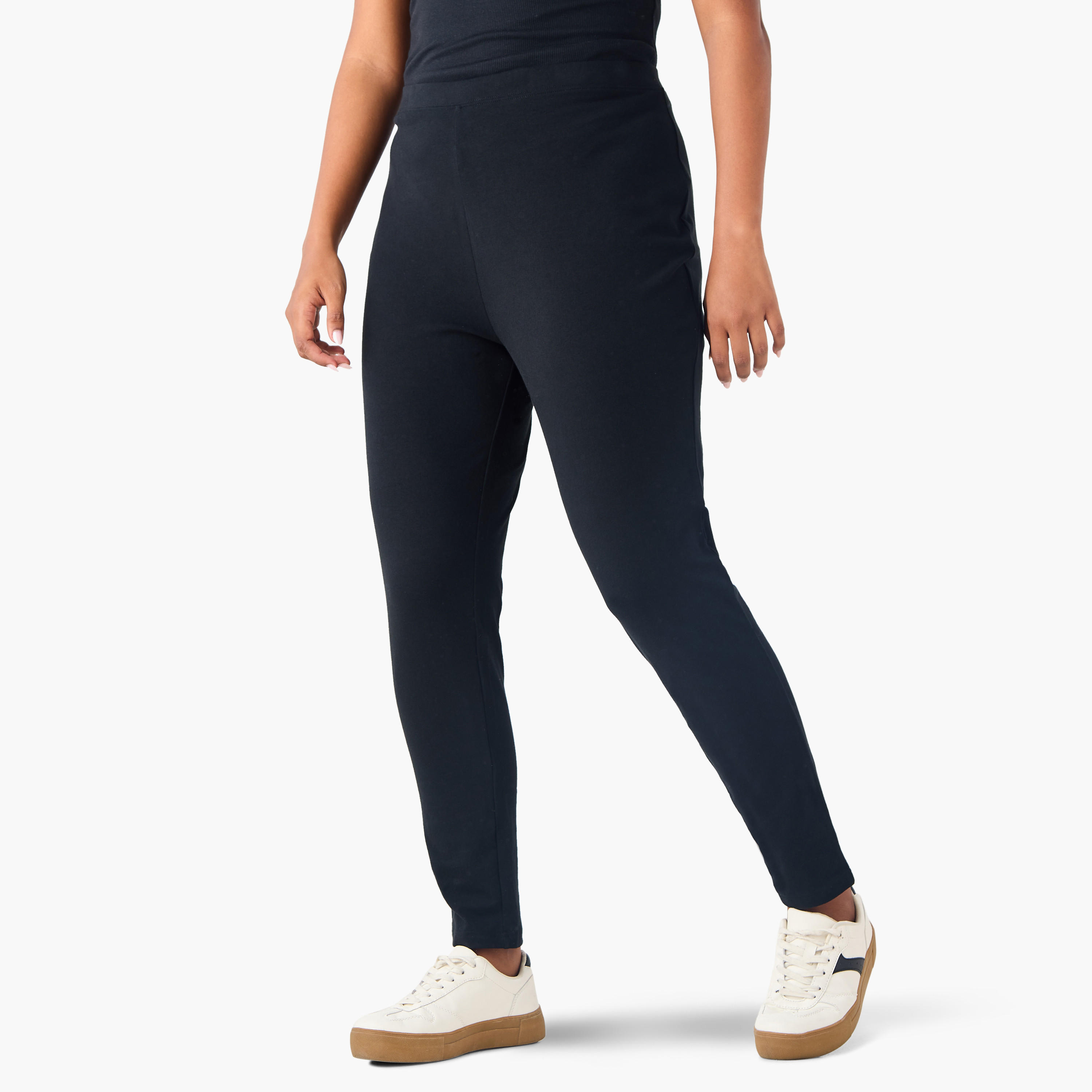 بنطلون ليقنز مقاس كبير مع خصر مطاطي من أولا بوبكن - طقم من 2-women-clothing-bottoms-leggings-image-4