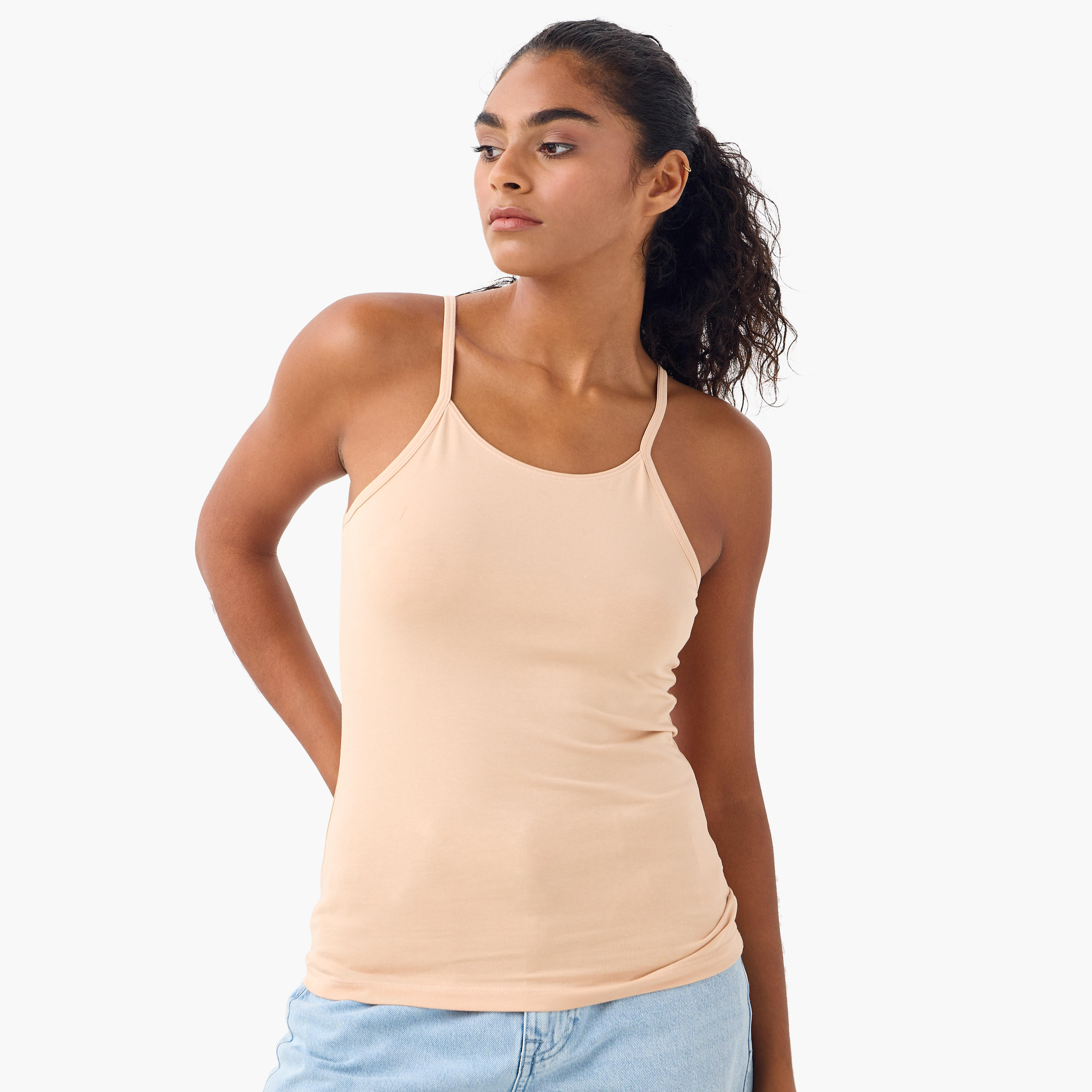 Set of 3 - Camisole with Scoop Neck and Spaghetti Straps-women-clothing-lingerie-camisoles-image-3