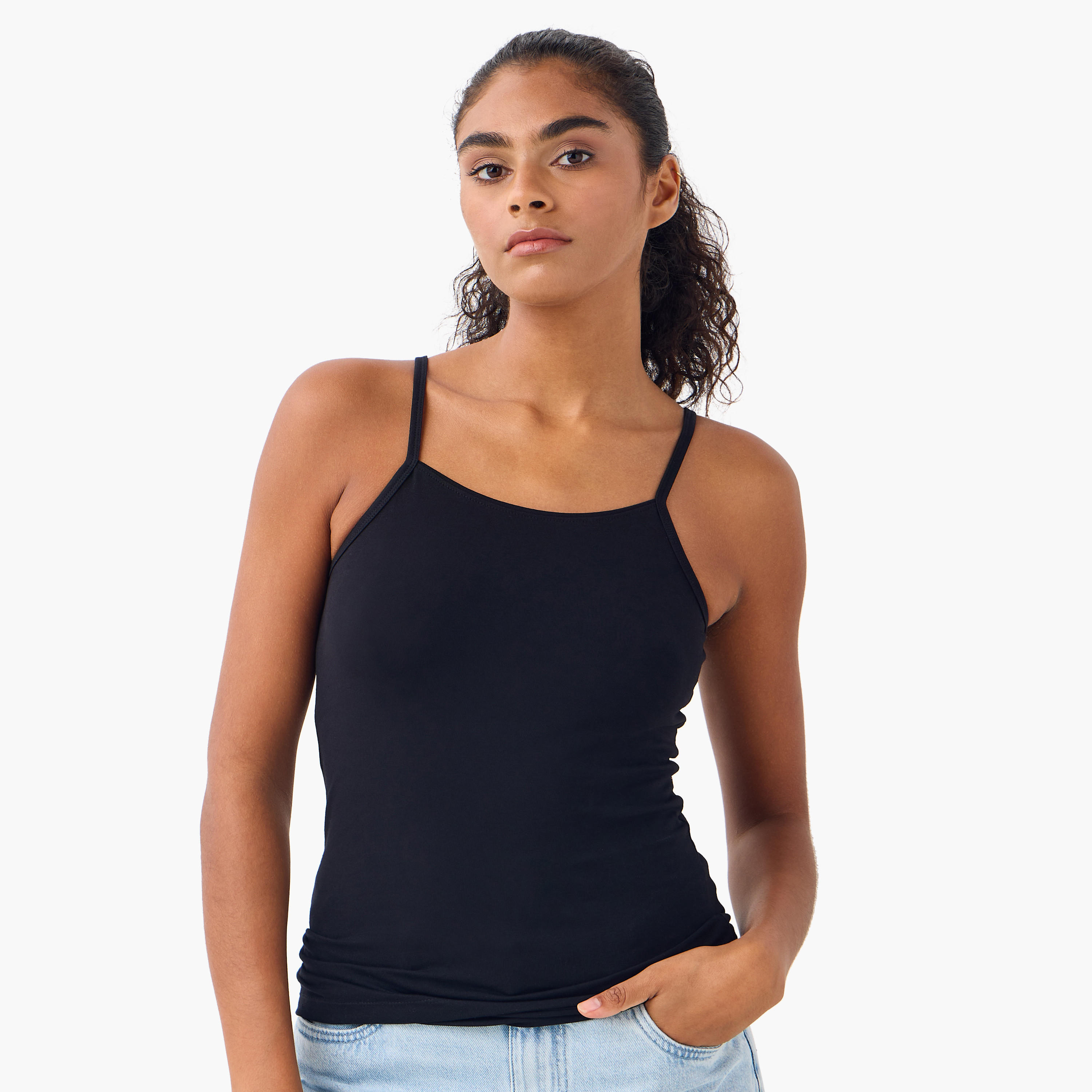 Set of 3 - Camisole with Scoop Neck and Spaghetti Straps-women-clothing-lingerie-camisoles-image-4