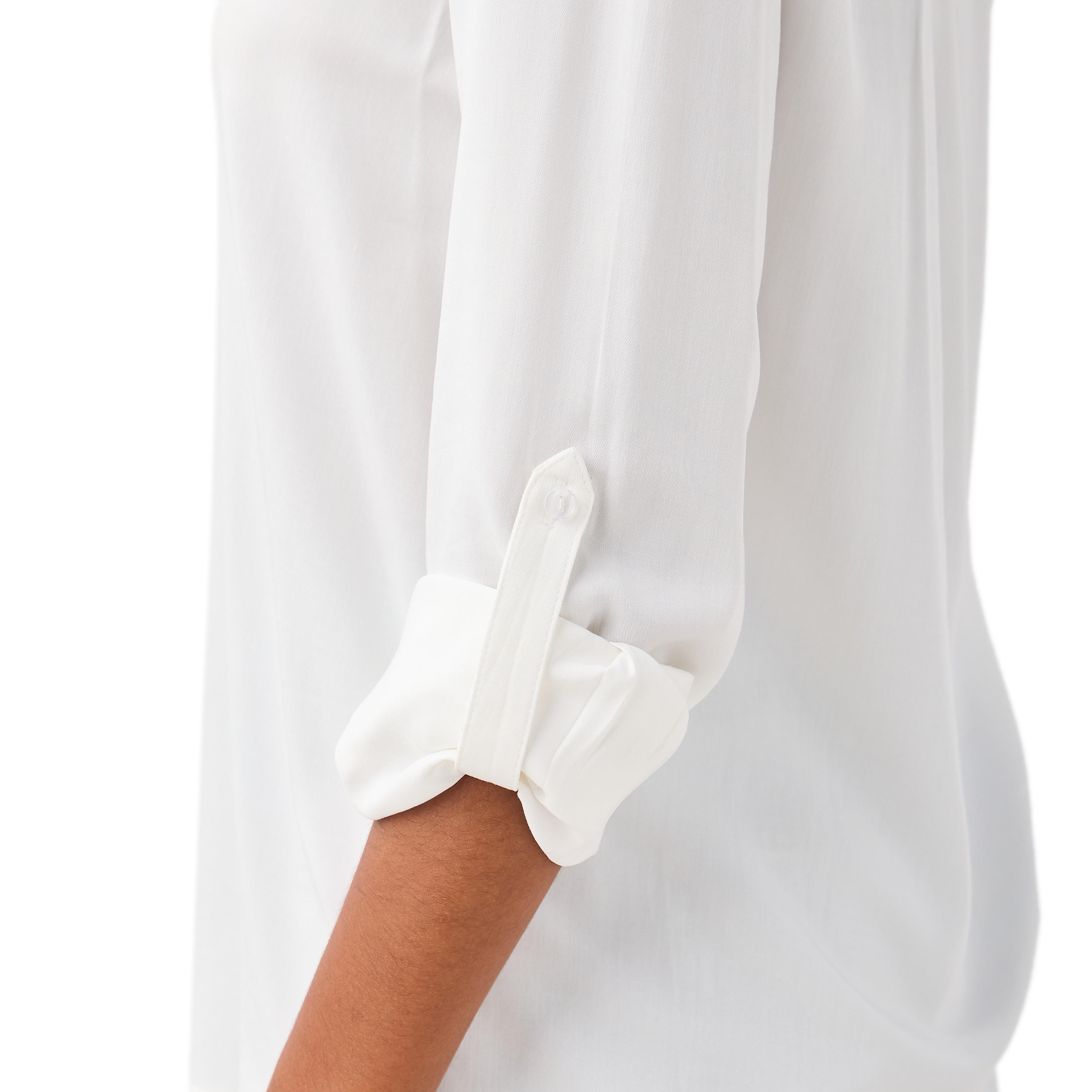 بلوزة بياقة ماندارين وأكمام طويلة وحواف غير متساوية - طقم من 2-women-clothing-shirtsandblouses-blouses-image-10