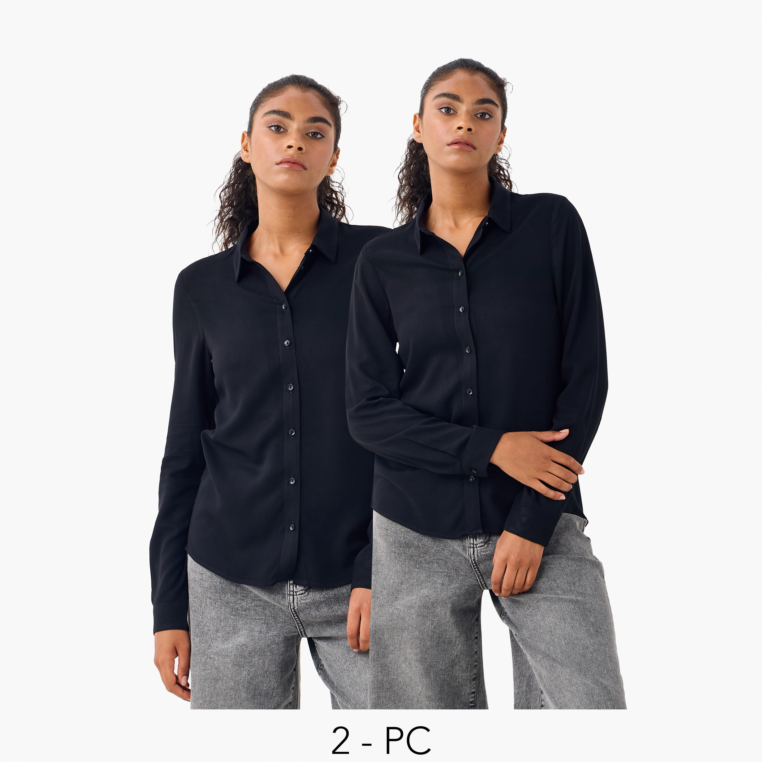 Set of 2 - Long Sleeve Shirt-women-clothing-shirtsandblouses-shirts-image-1