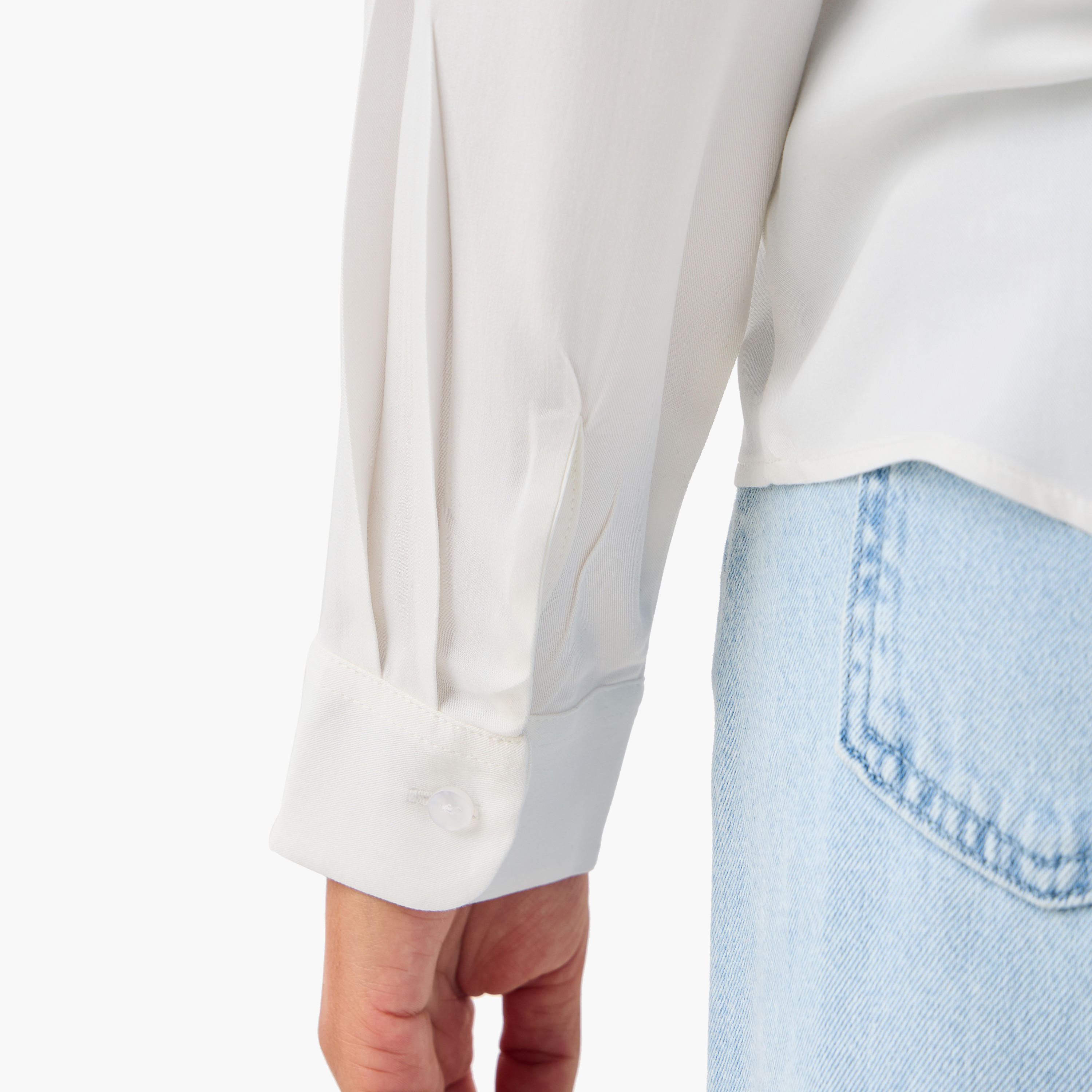 Set of 2 - Collared Shirt with Button Closure-women-clothing-shirtsandblouses-shirts-image-7