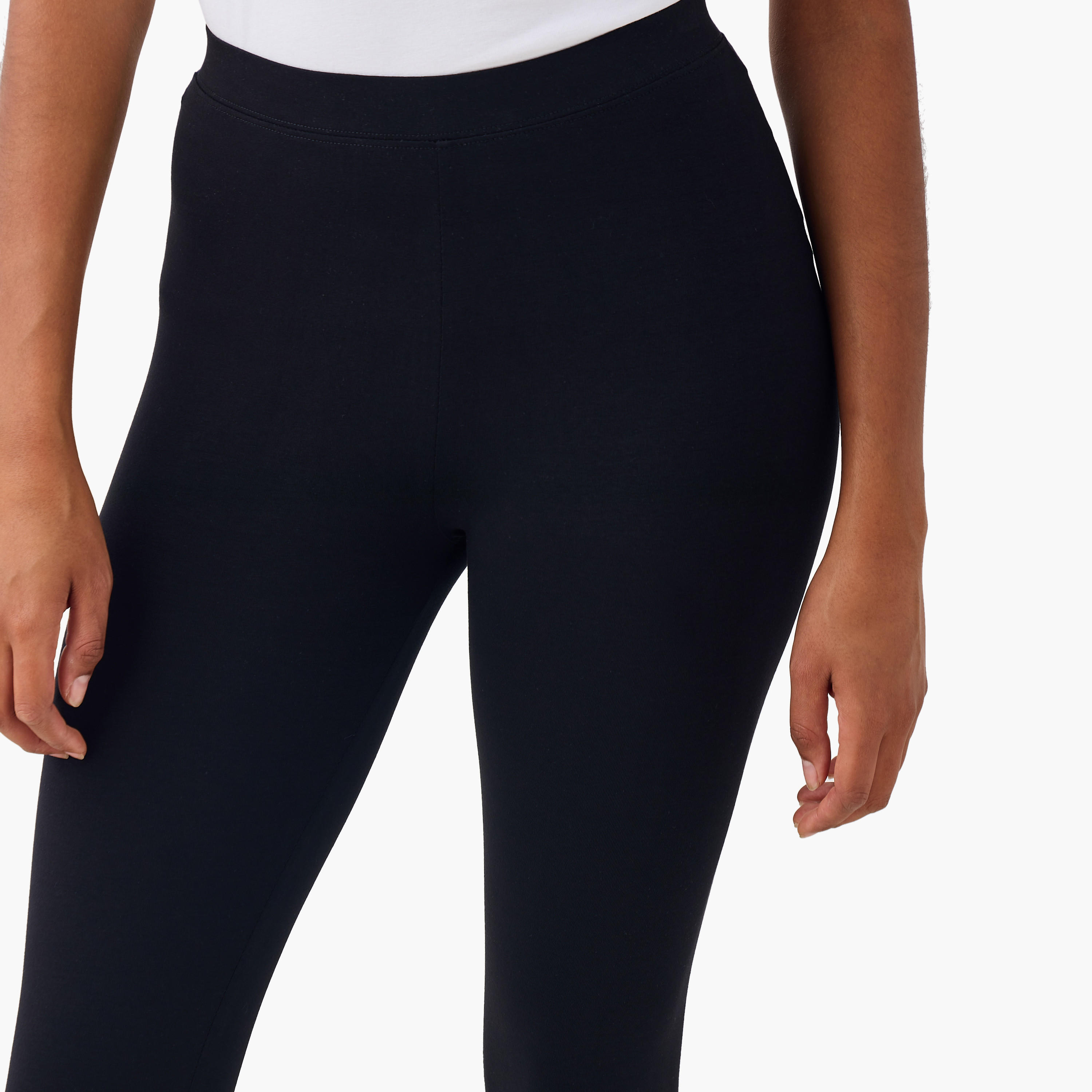 طقم من 2 - بنطلون ليقنز قصير بقصة ضيقة وخصر مرن-women-clothing-bottoms-leggings-image-5