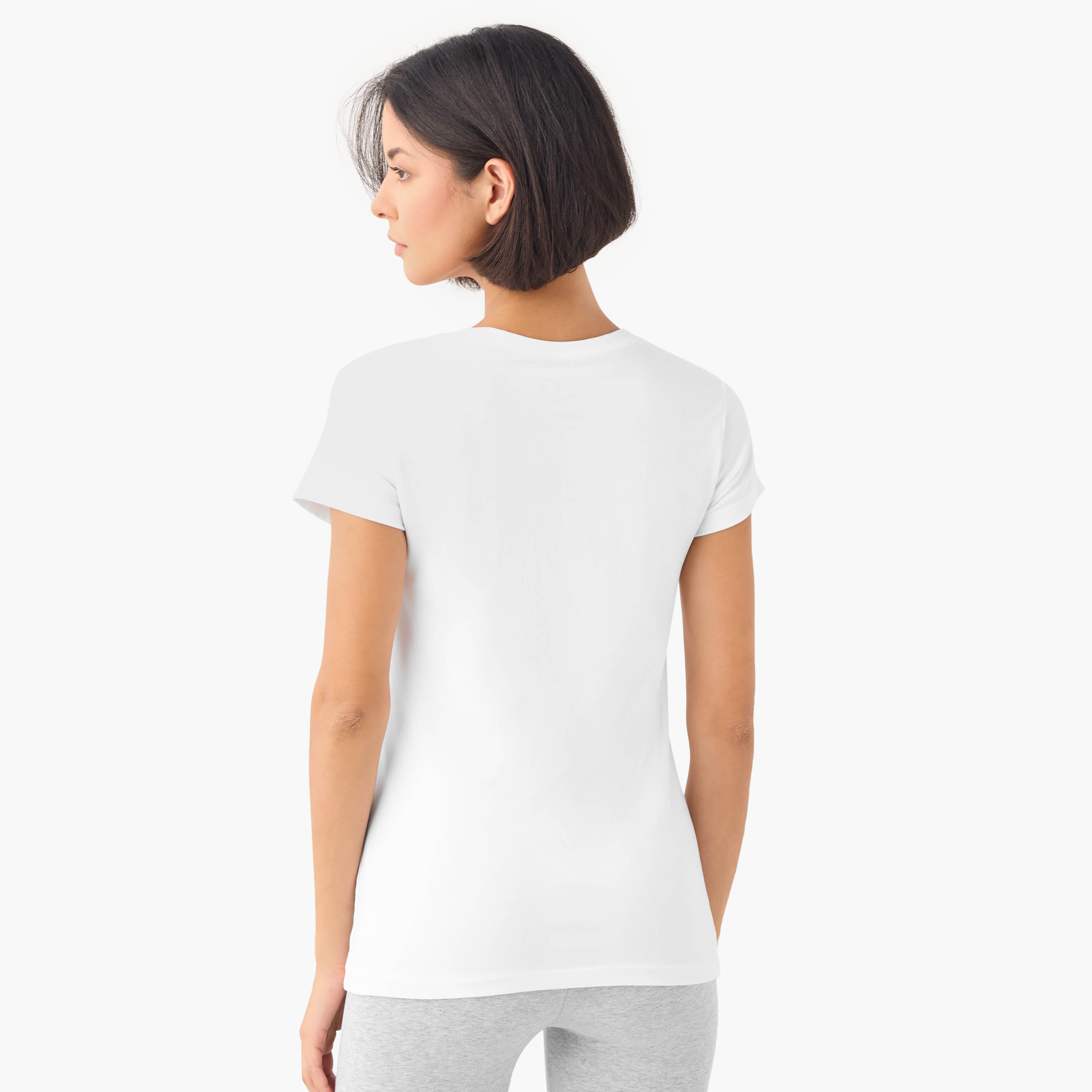تيشيرت بياقة ضيقة وأكمام كاب - طقم من 2-women-clothing-tshirts-image-5