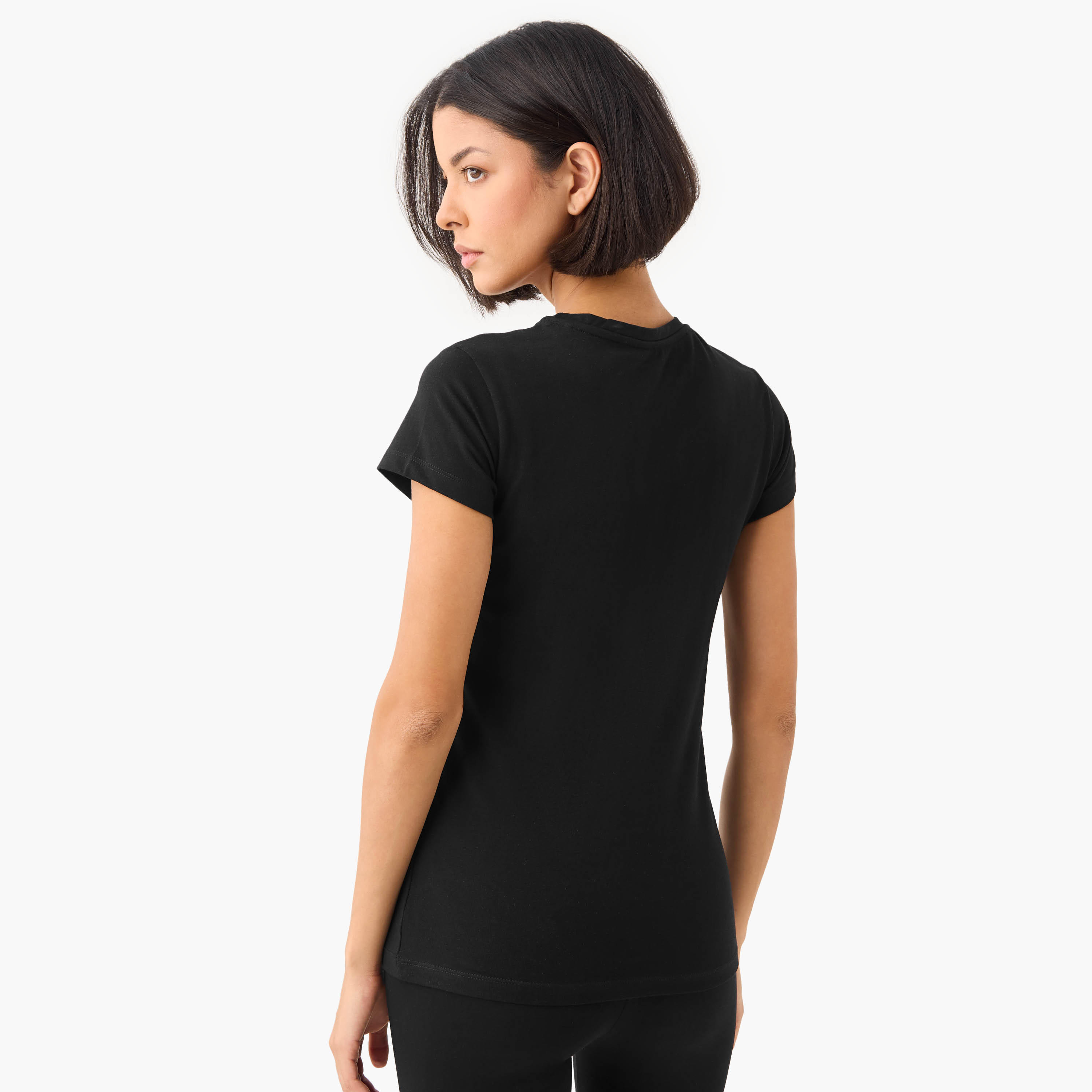 تيشيرت بياقة ضيقة وأكمام كاب - طقم من 2-women-clothing-tshirts-image-4