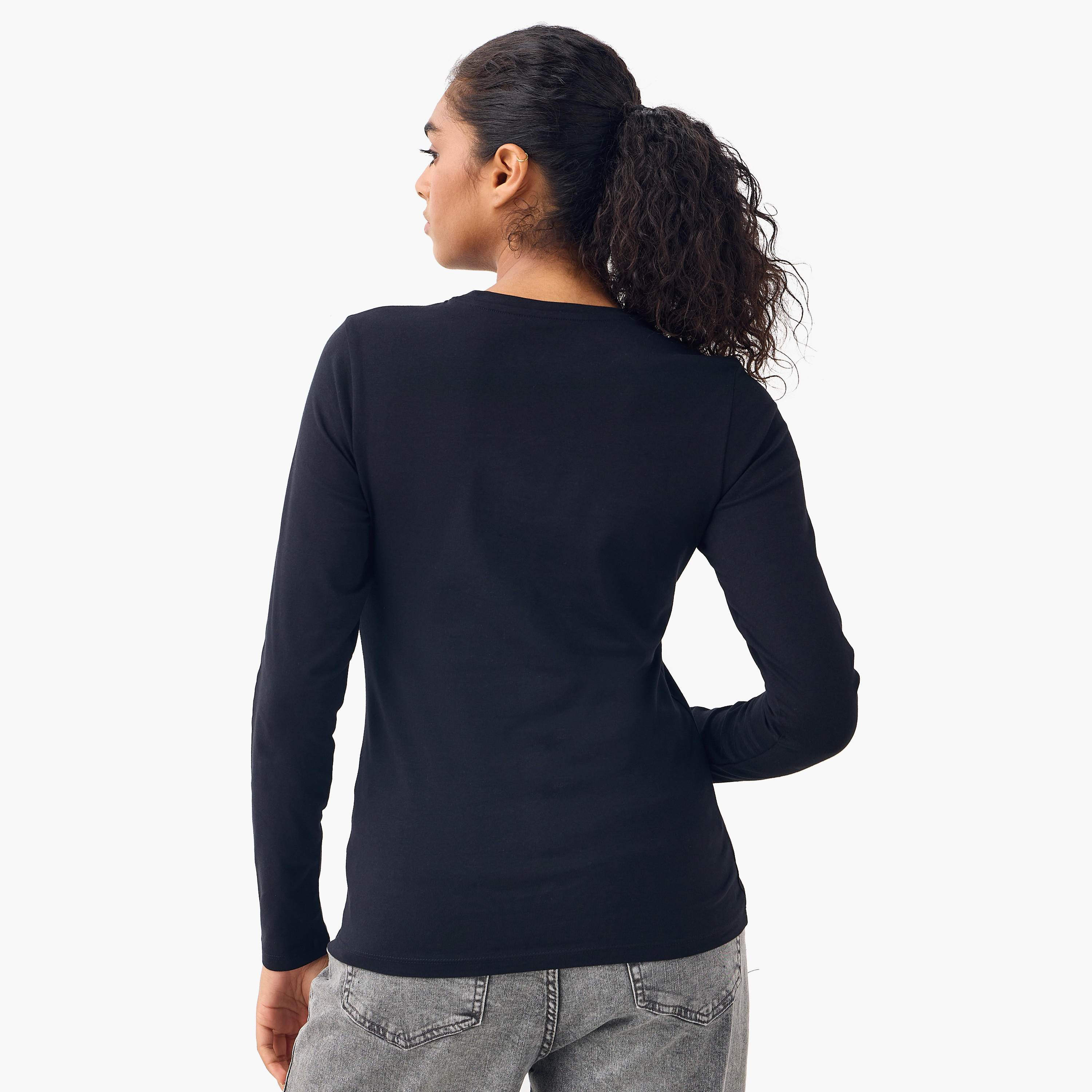 تيشيرت بياقة ضيقة - طقم من 2-women-clothing-tshirts-image-3