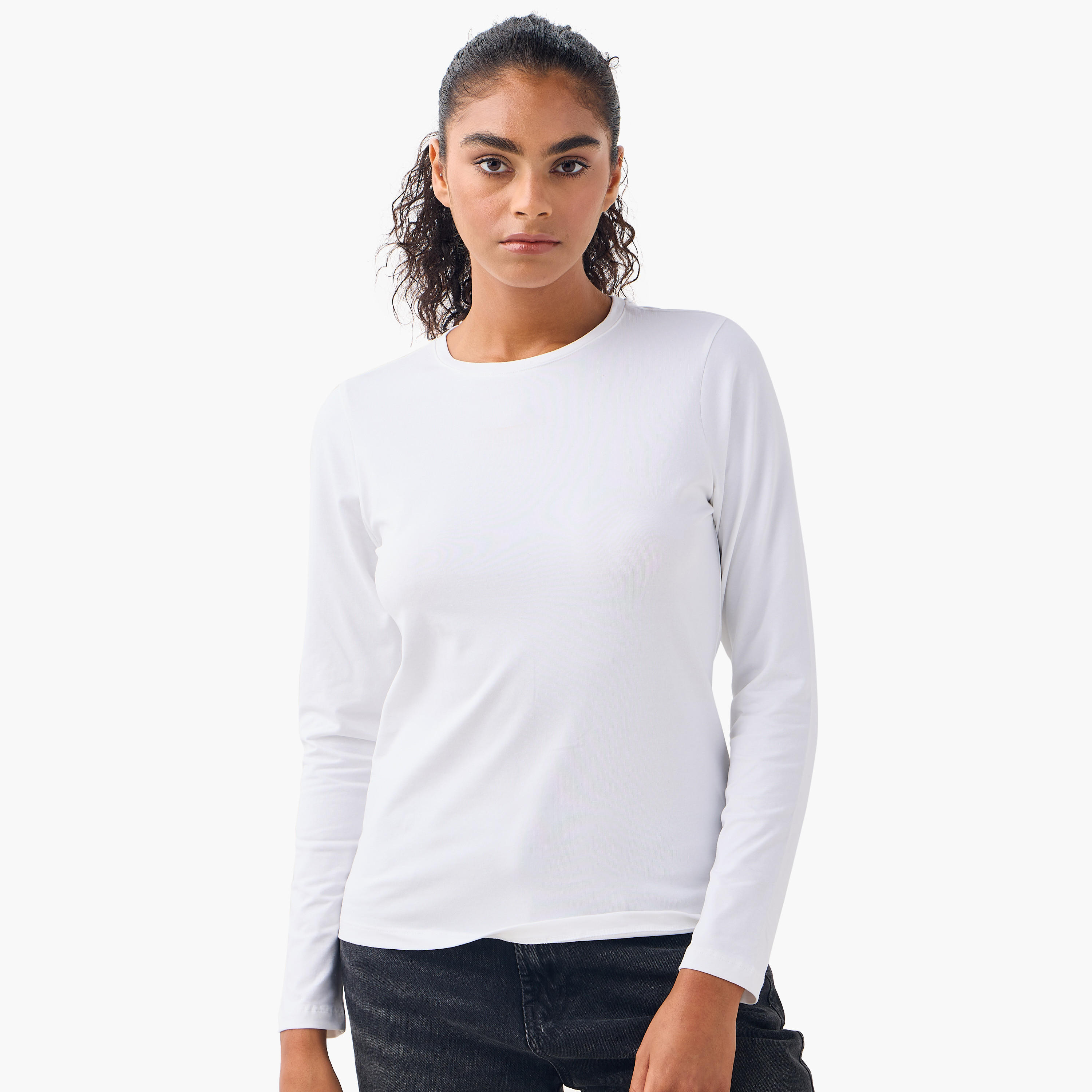 تيشيرت بياقة ضيقة - طقم من 2-women-clothing-tshirts-image-5