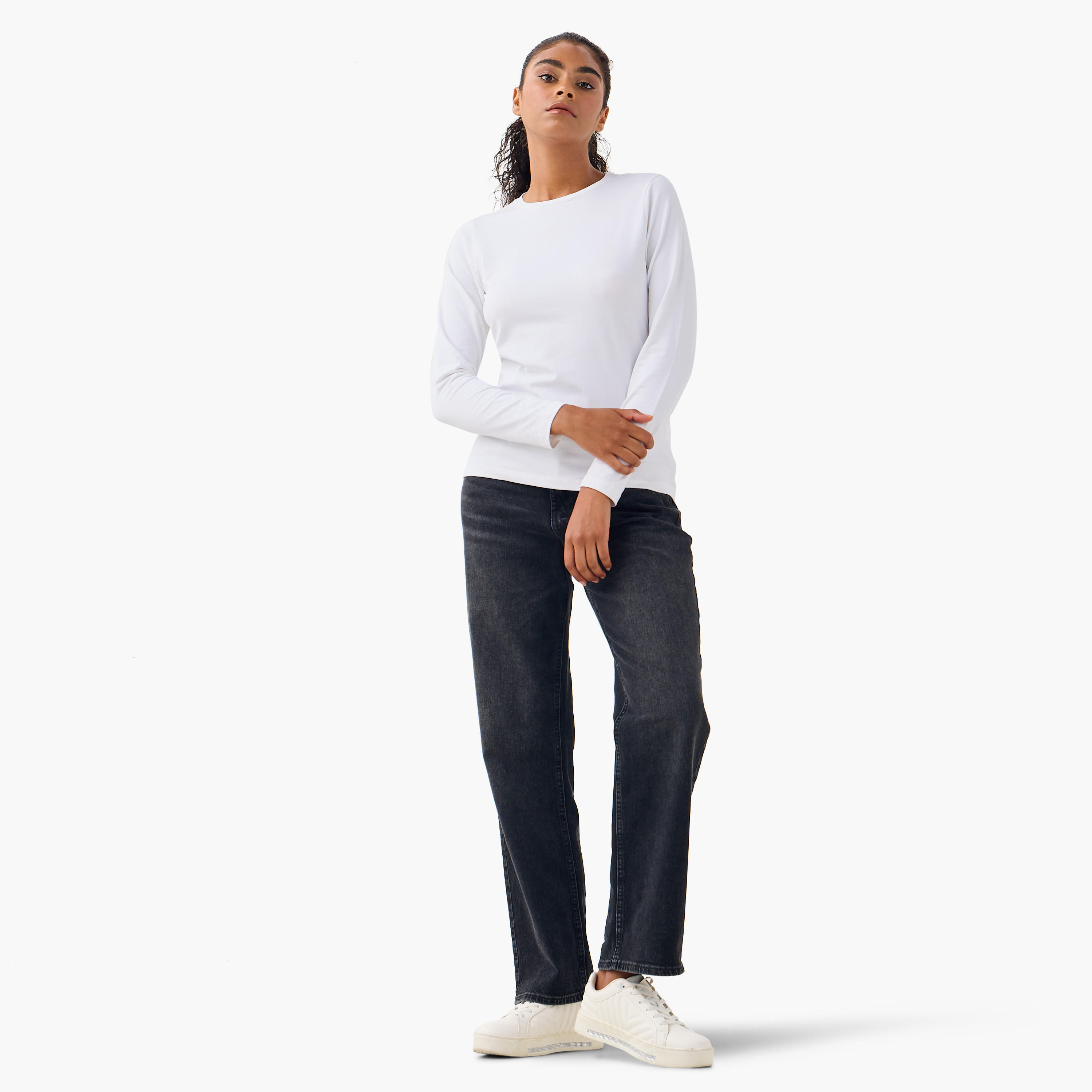 تيشيرت بياقة ضيقة - طقم من 2-women-clothing-tshirts-image-2