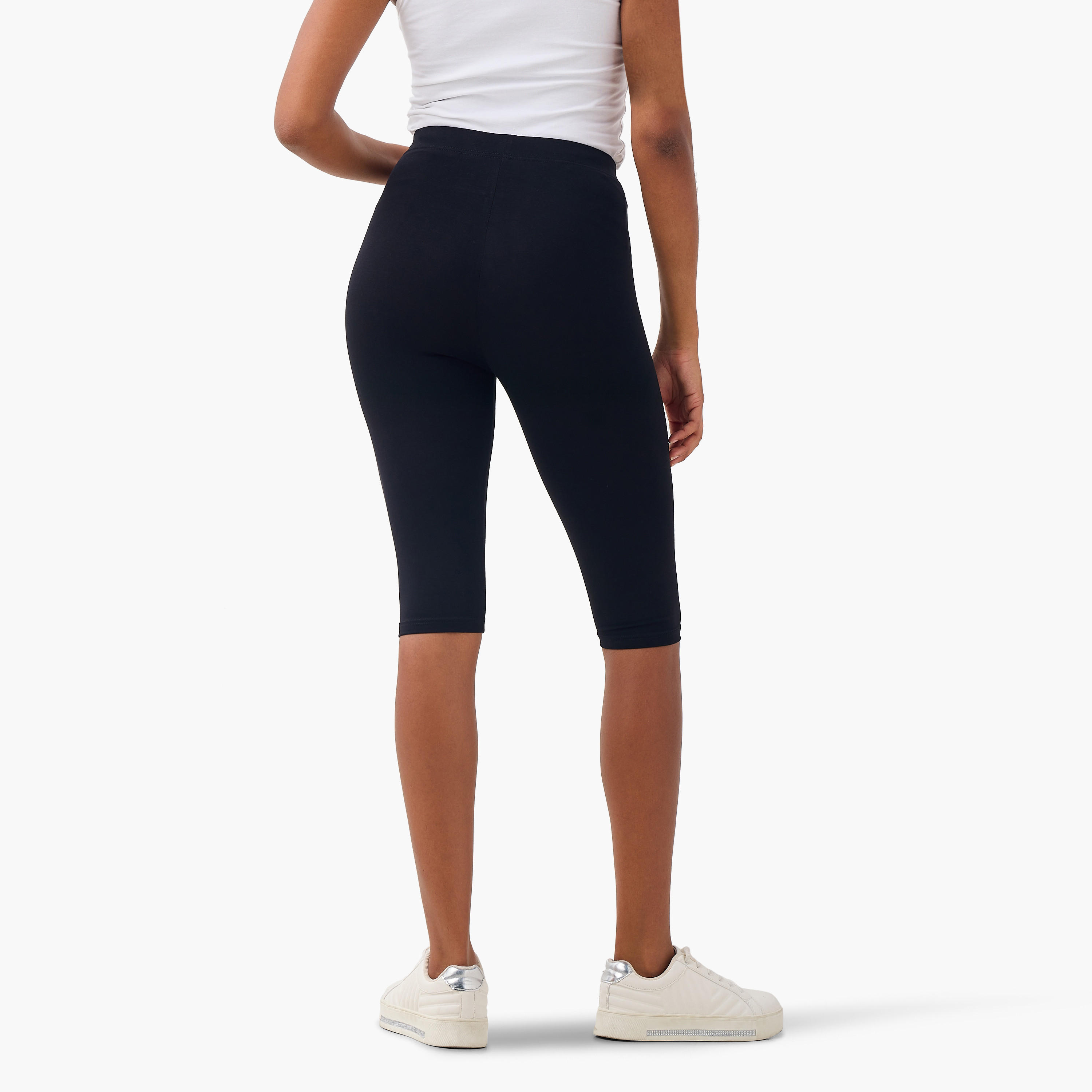 Set of 2 - Knee Length Flexi Waist Leggings-women-clothing-bottoms-leggings-image-3
