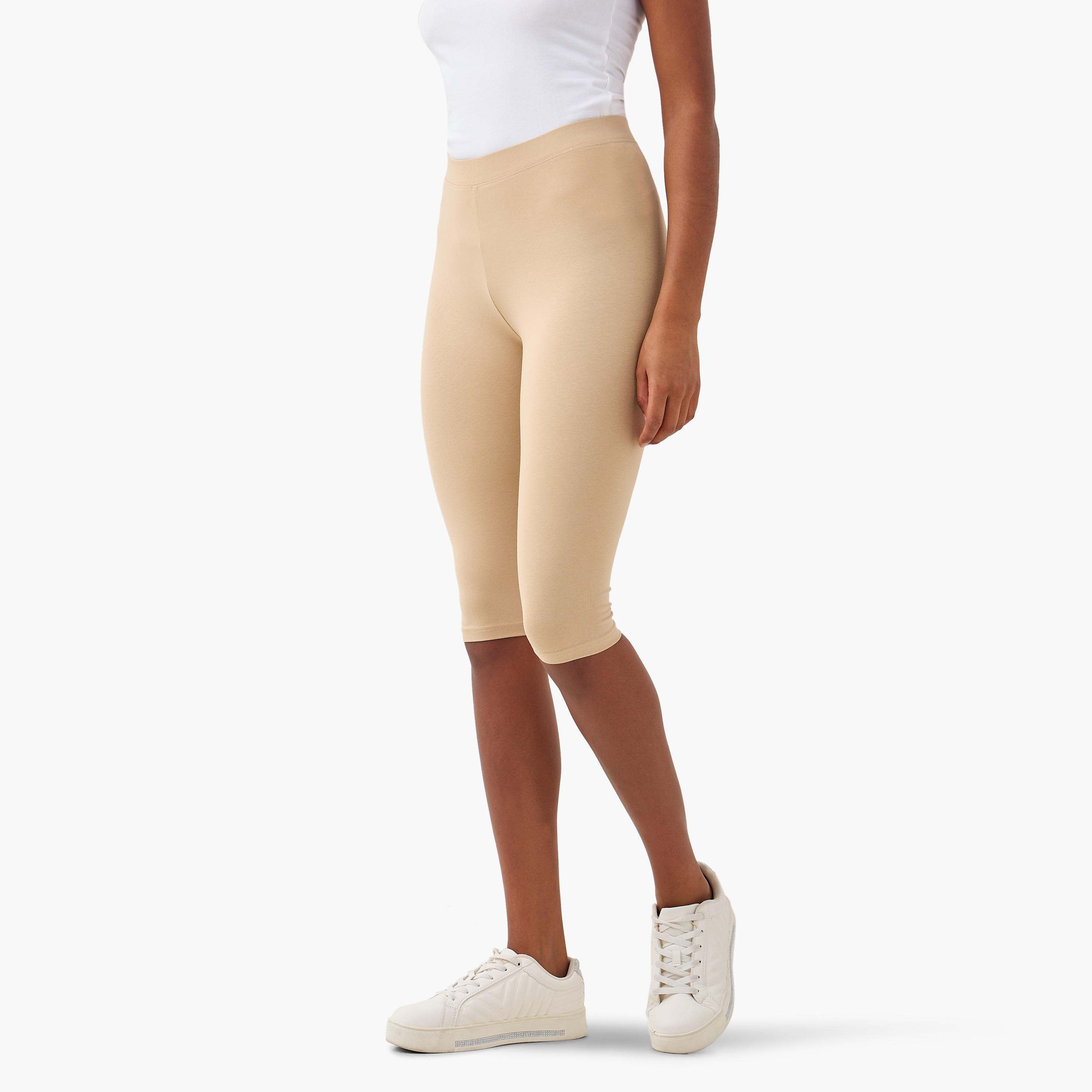 Set of 2 - Knee Length Flexi Waist Leggings-women-clothing-bottoms-leggings-image-4