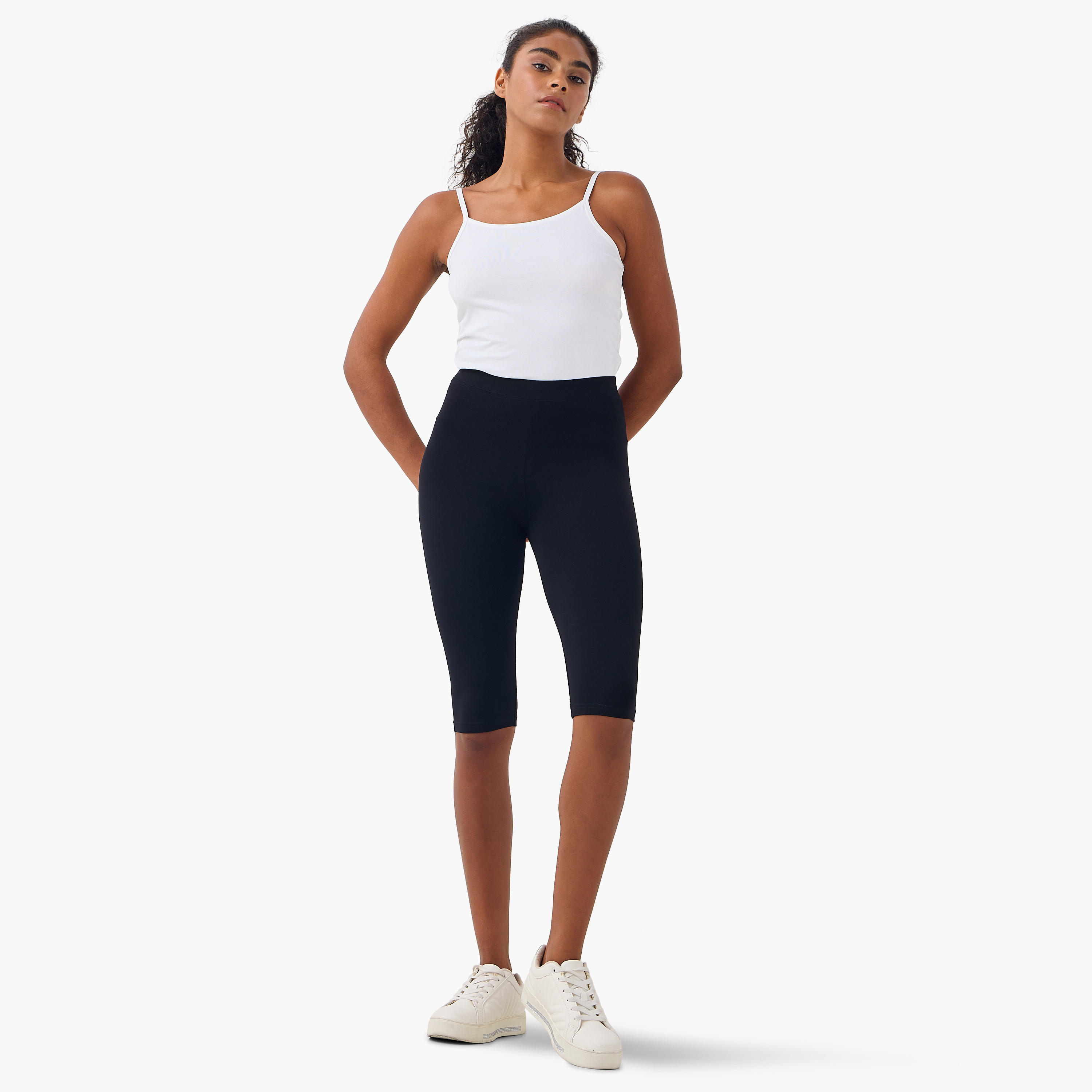 Set of 2 - Knee Length Flexi Waist Leggings-women-clothing-bottoms-leggings-image-7