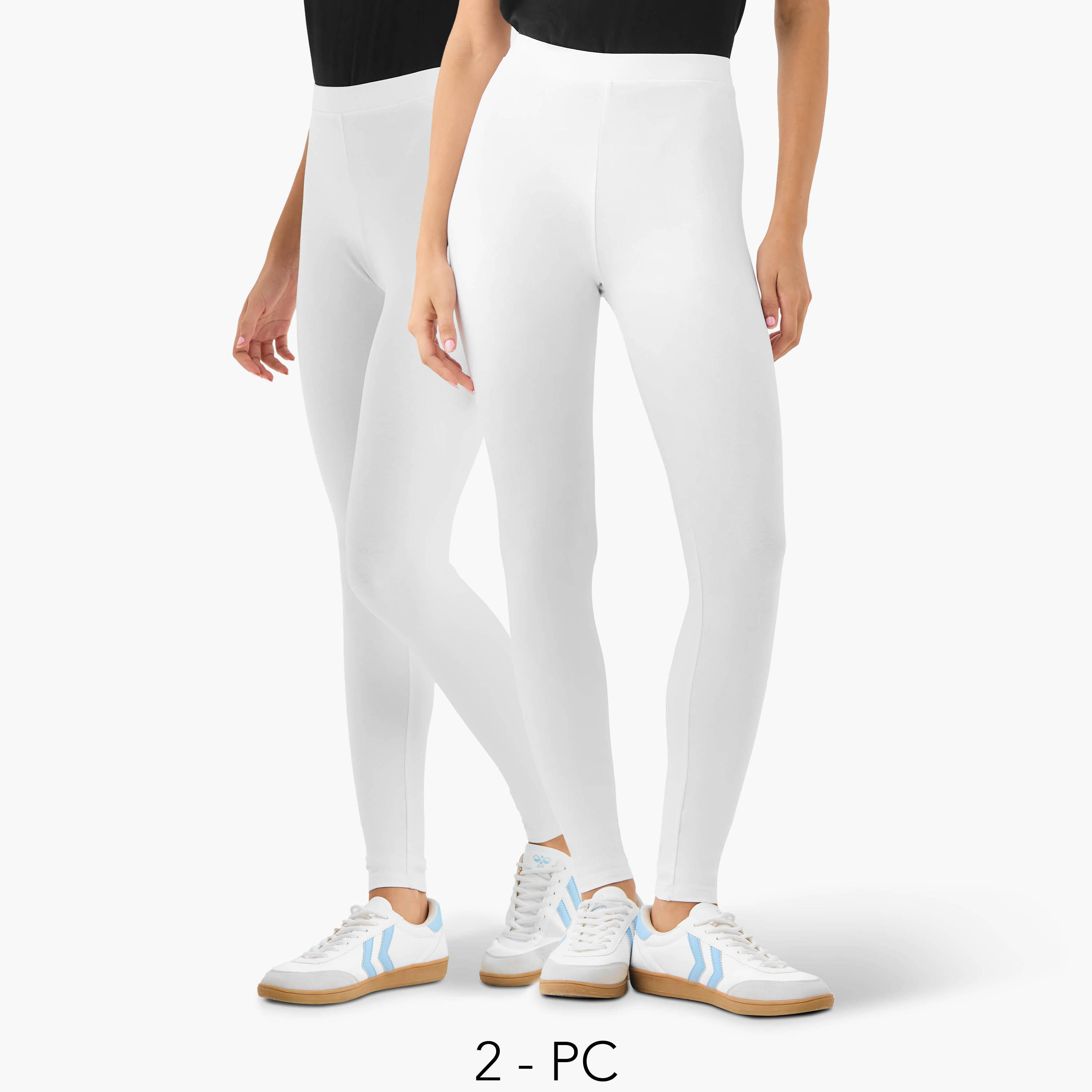 طقم بنطلون ليقنز من قطعتين بخصر مطاطي-women-clothing-bottoms-leggings-image-1
