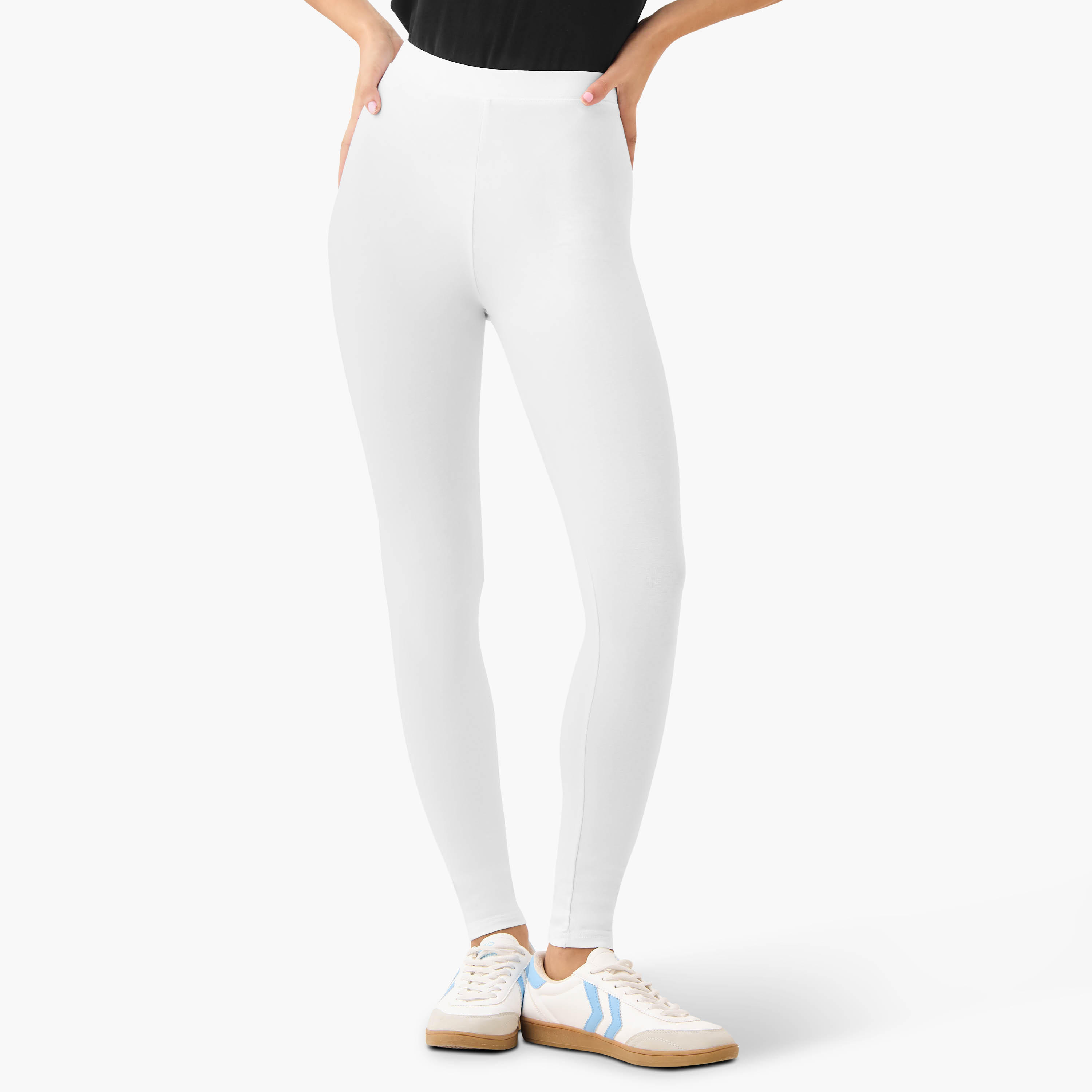 طقم بنطلون ليقنز من قطعتين بخصر مطاطي-women-clothing-bottoms-leggings-image-4
