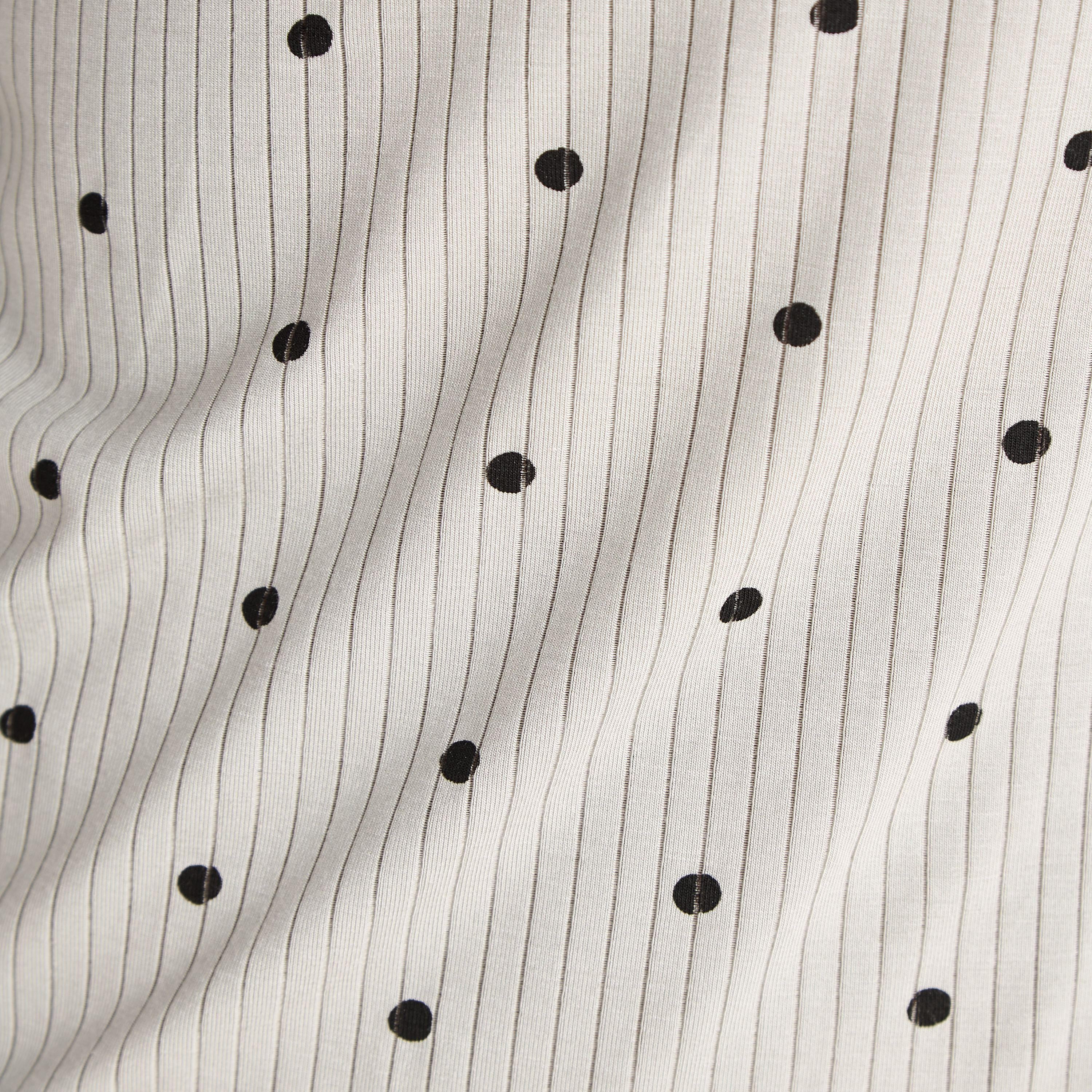 فستان نوم بطبعات منقطة وحافة دانتيل-women-clothing-nightwear-robes-image-4