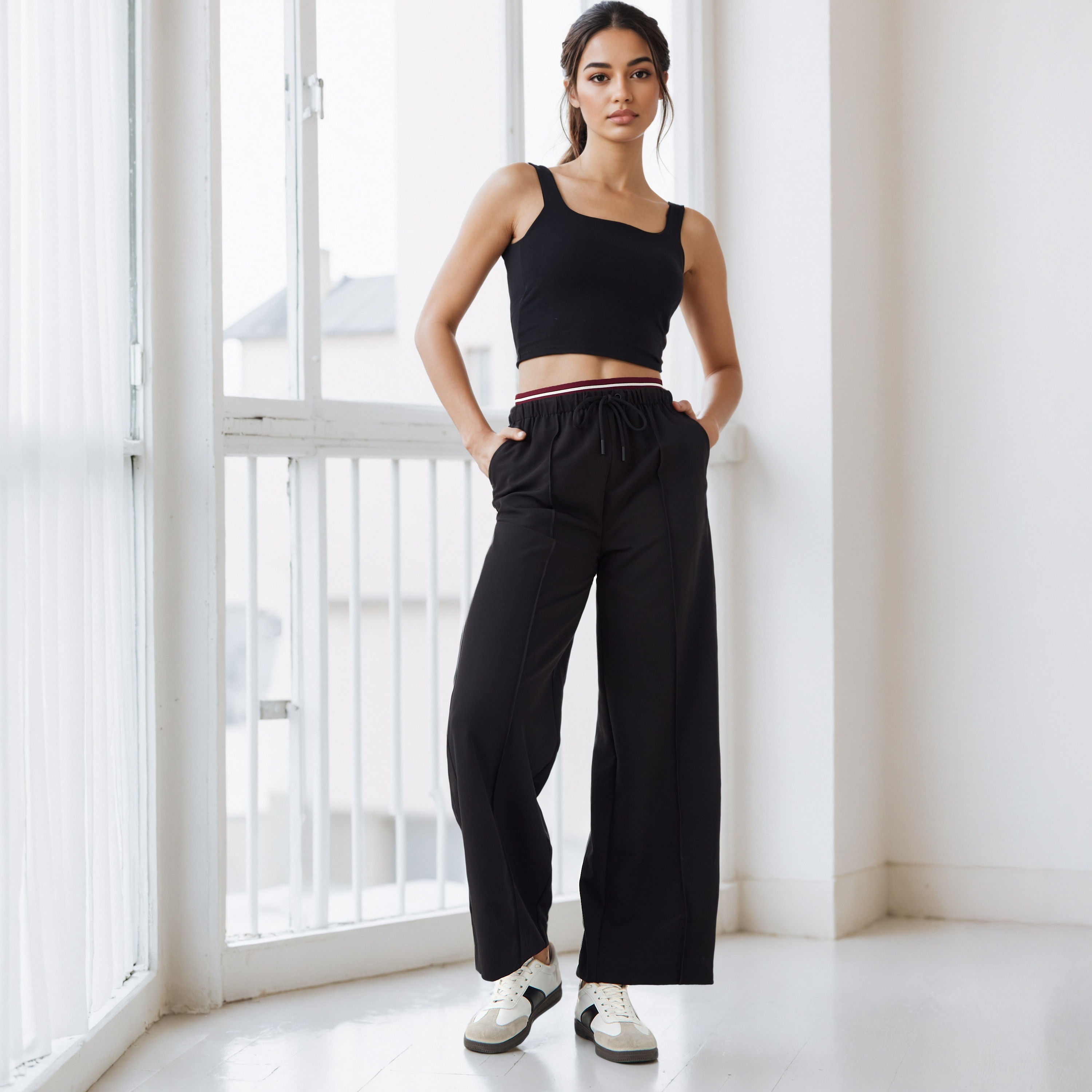 بلوزة تانك قصيرة بياقة مربعة-women-clothing-tshirts-image-17
