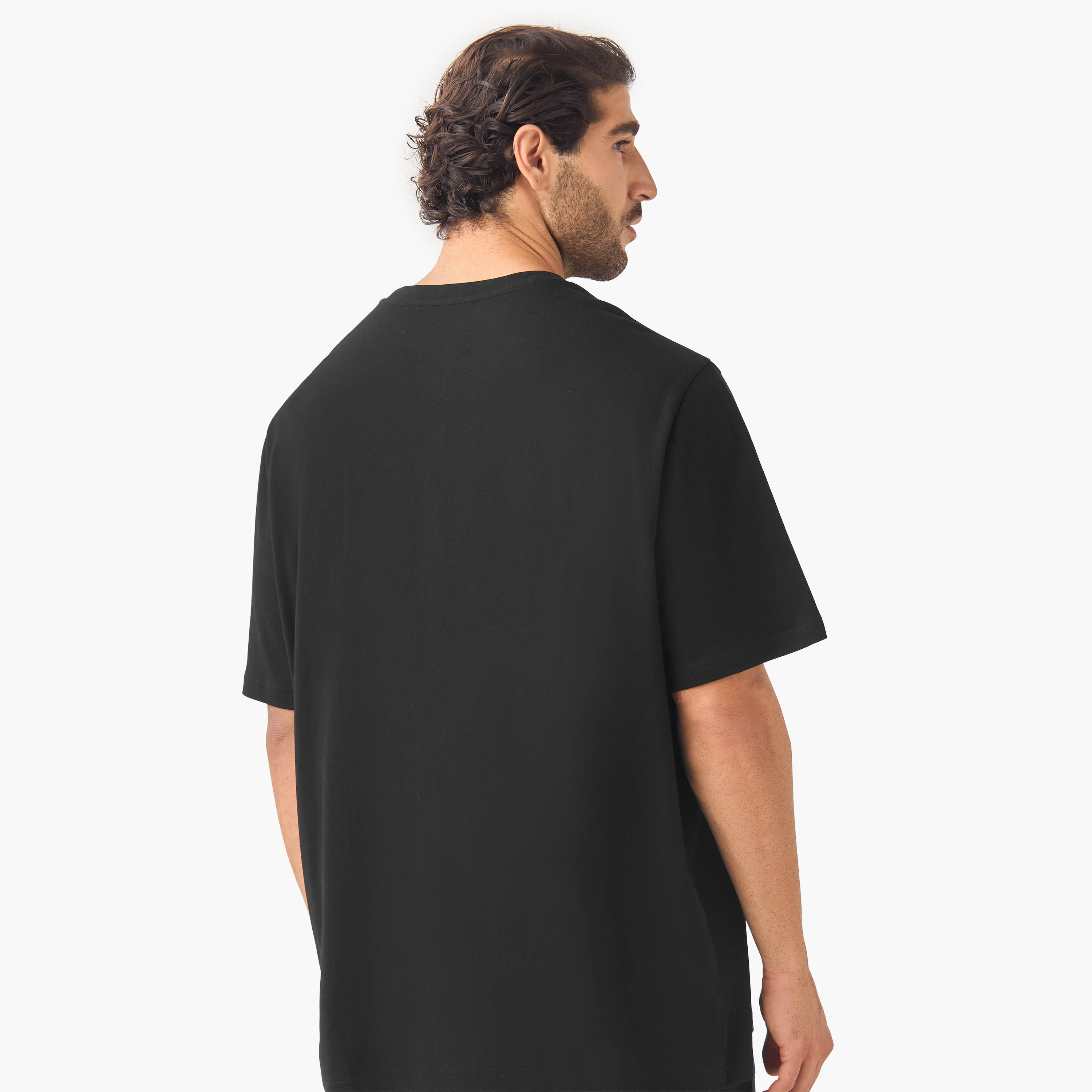 تيشيرت بياقة ضيقة وأكمام قصيرة - طقم من 3-men-clothing-tshirtsandpolos-tshirts-image-4