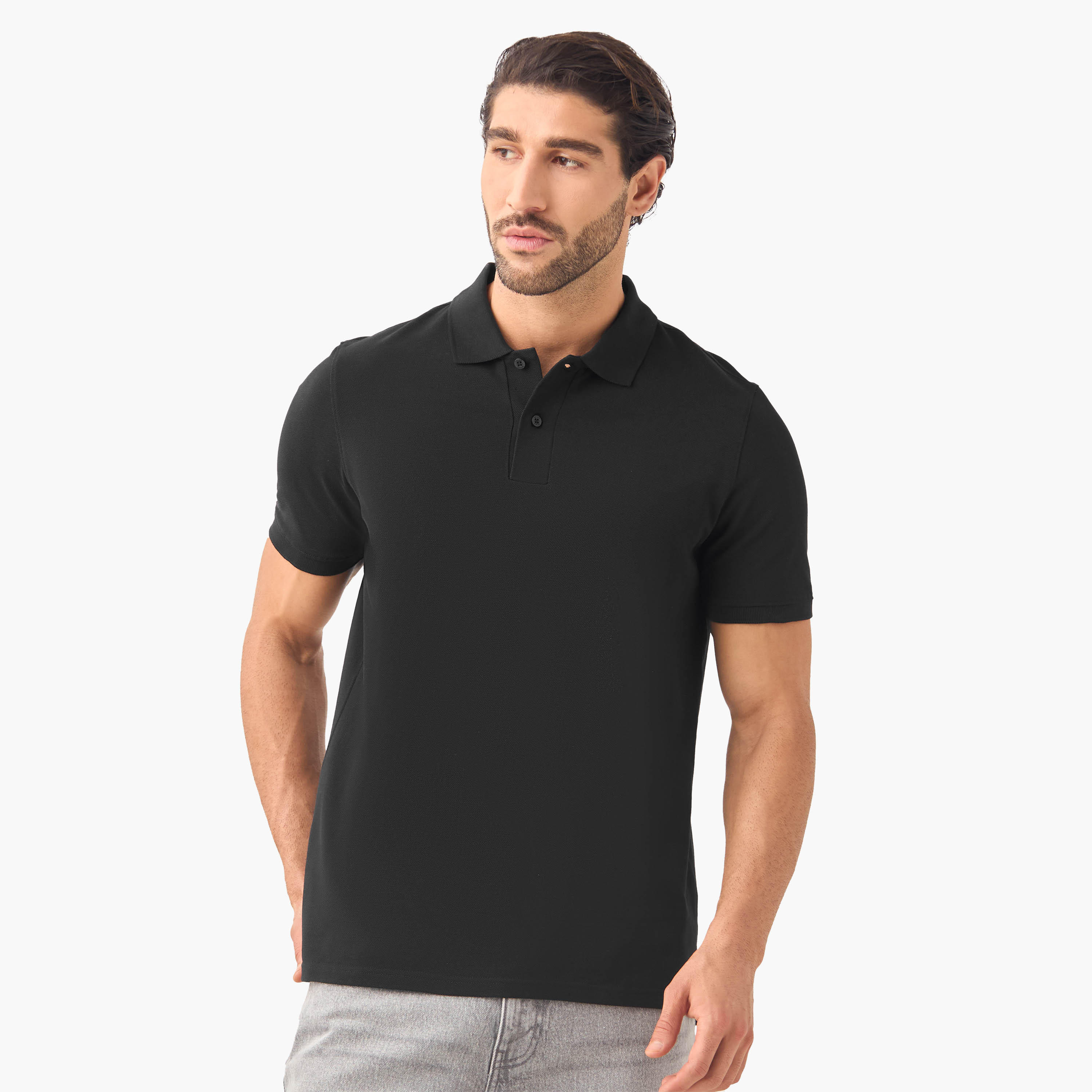 تيشيرت بياقة بولو وأكمام قصيرة - طقم من 2-men-clothing-tshirtsandpolos-polos-image-4