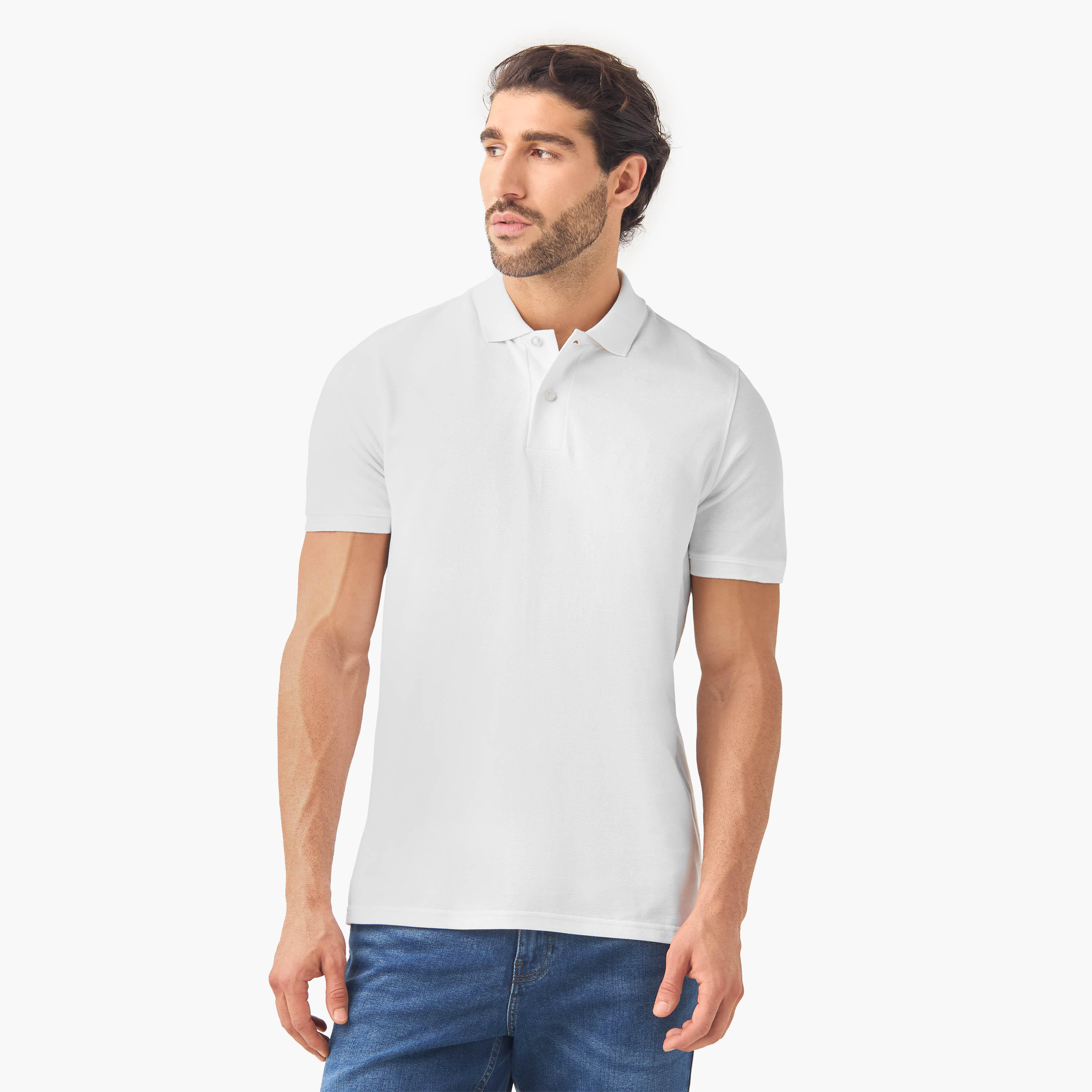 Set of 2 - Polo T-shirt with Short Sleeves-men-clothing-tshirtsandpolos-polos-image-2