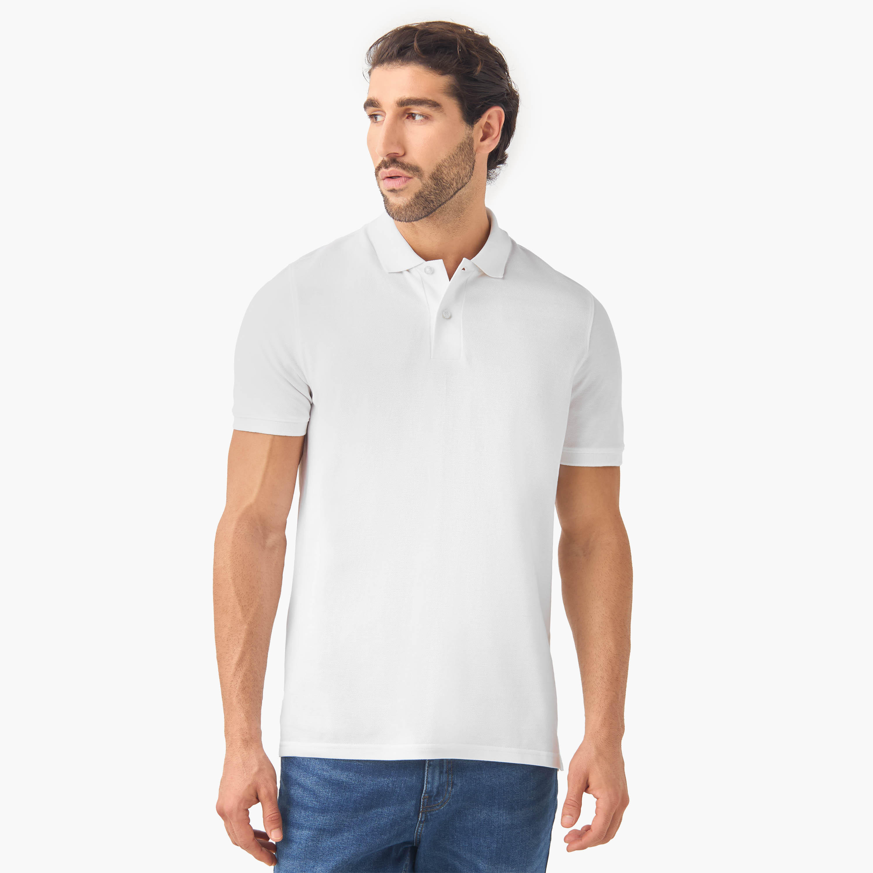 Set of 2 - Polo T-shirt with Short Sleeves-men-clothing-tshirtsandpolos-polos-image-4