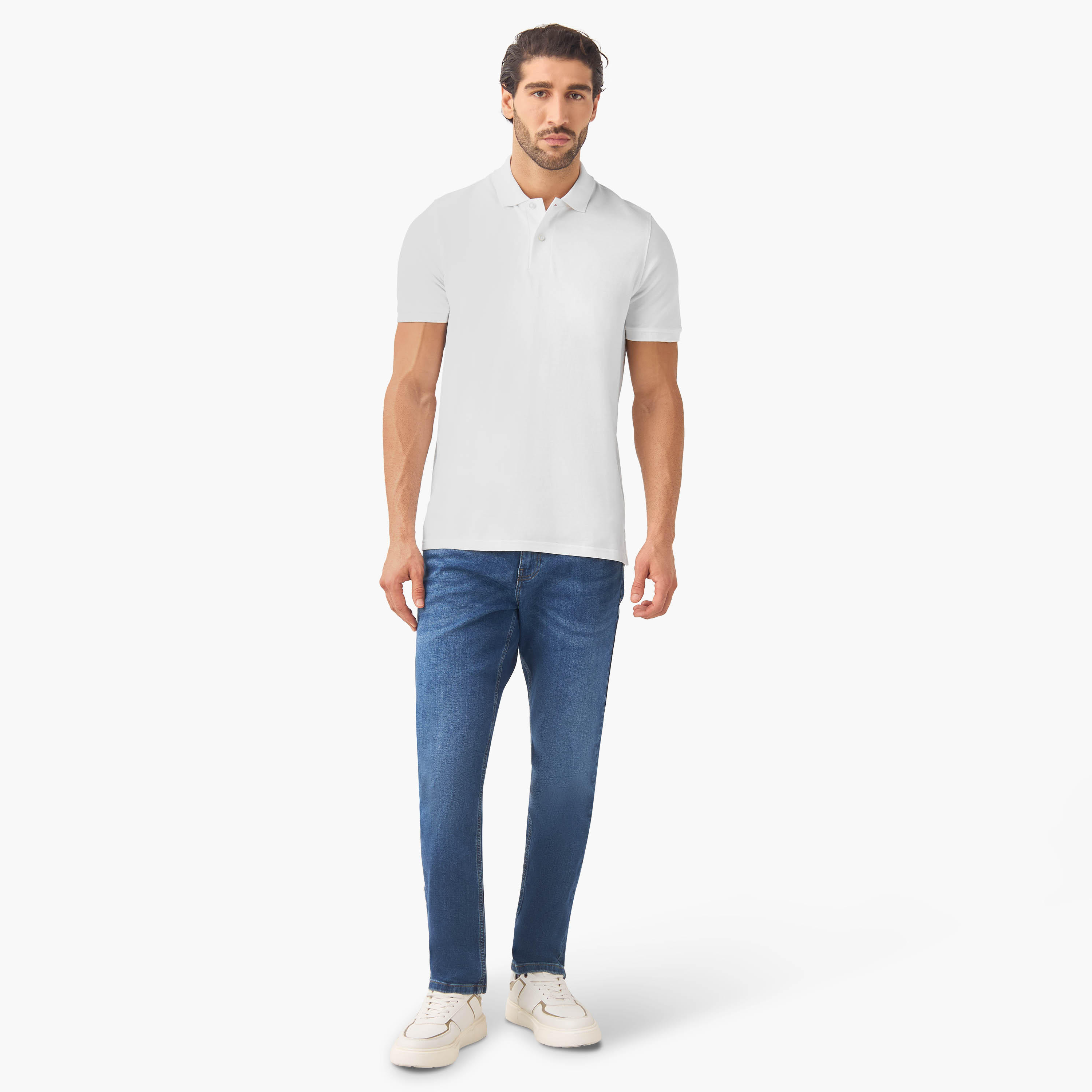 Set of 2 - Polo T-shirt with Short Sleeves-men-clothing-tshirtsandpolos-polos-image-8