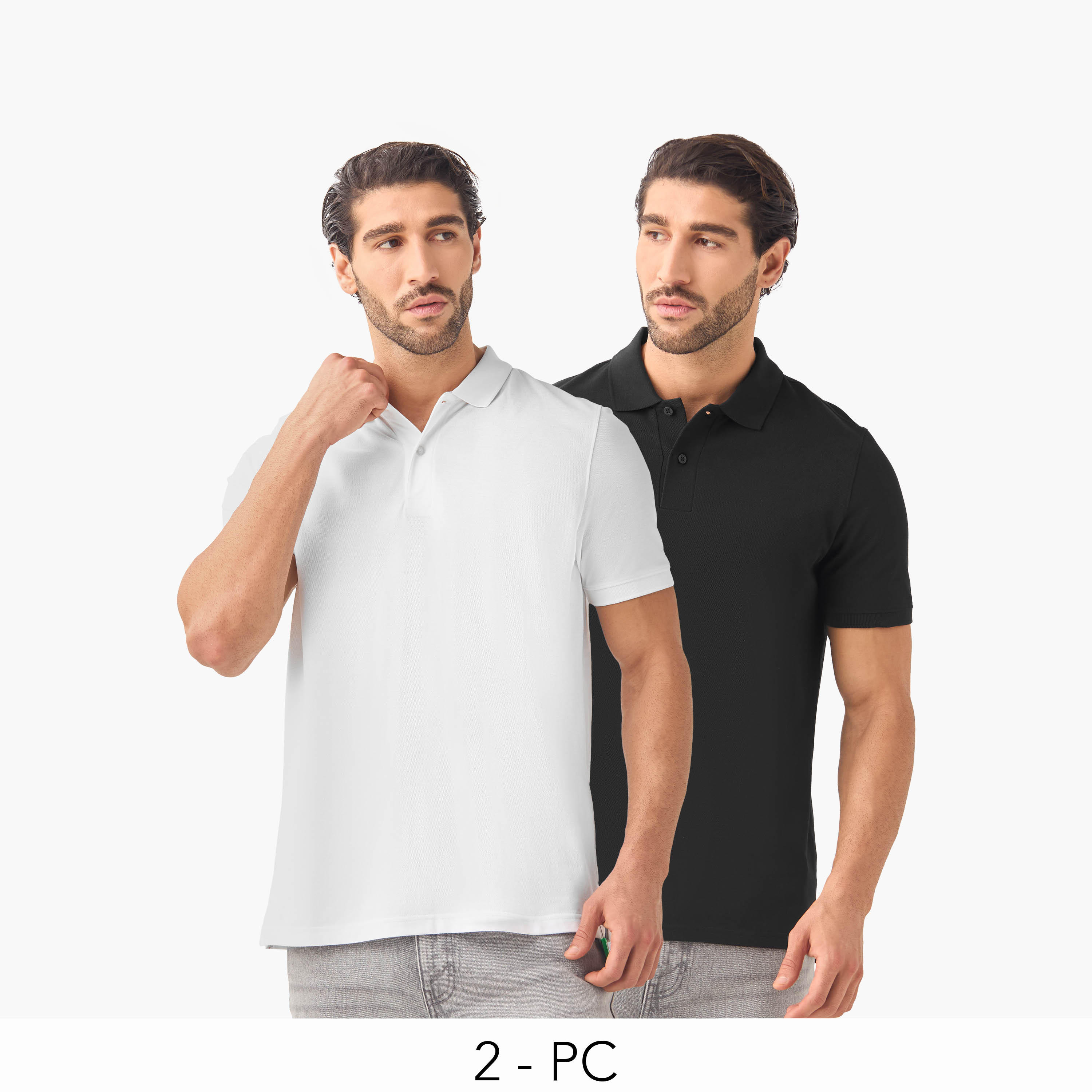 تيشيرت بولو بيكيه - طقم من 2-men-clothing-tshirtsandpolos-polos-image-8