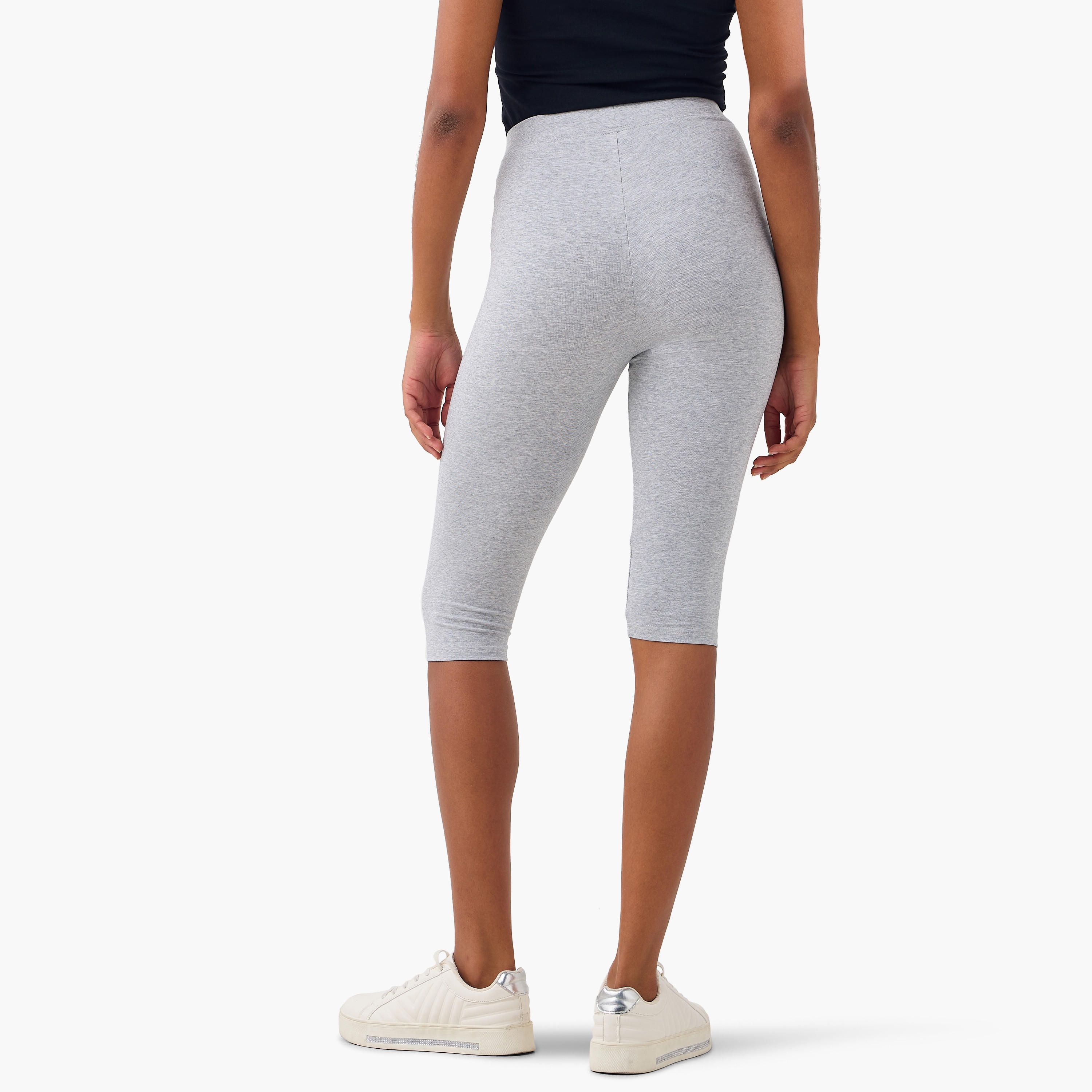 طقم بنطلون ليقنز قصير من قطعتين بخصر مطاطي-women-clothing-bottoms-leggings-image-5