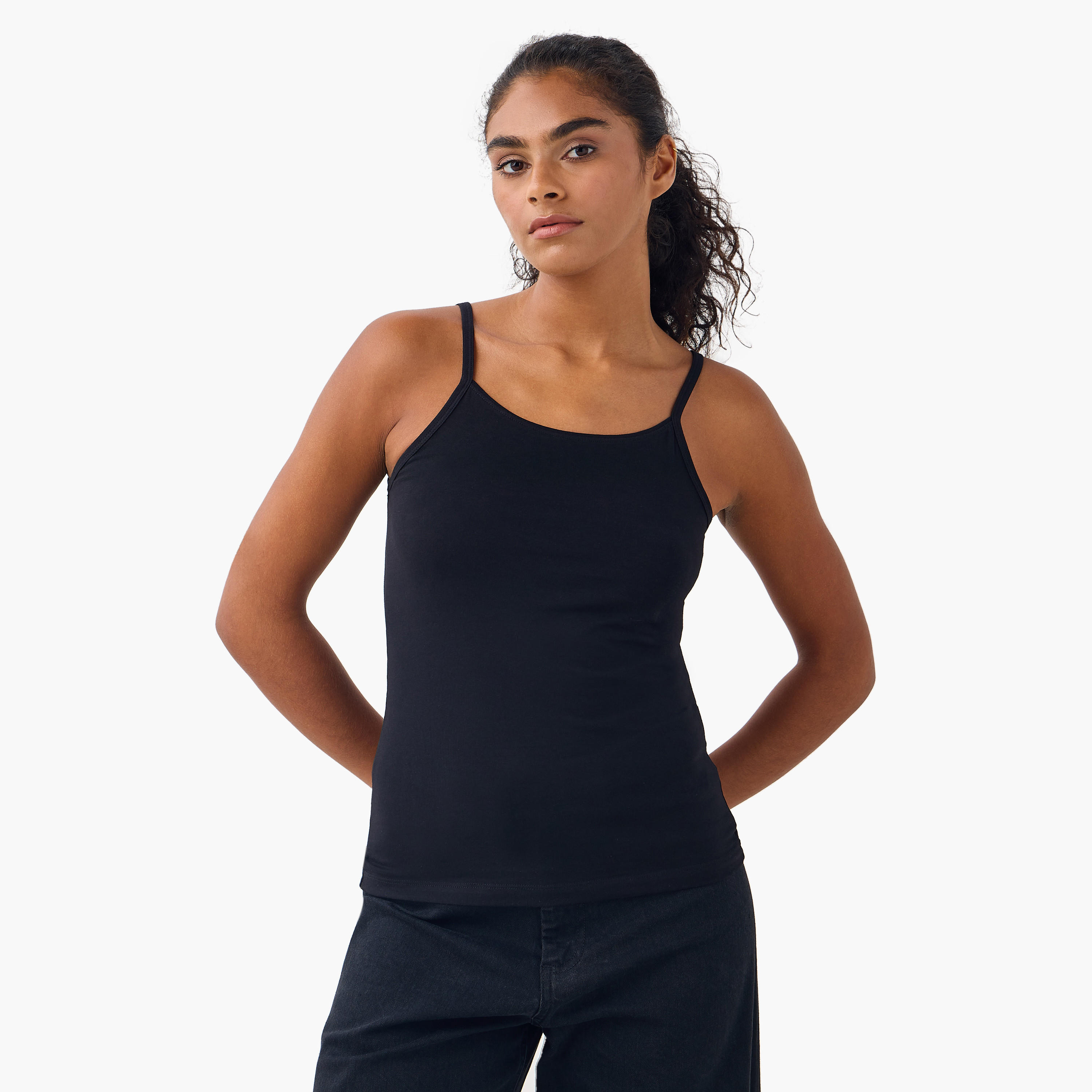 Set of 2 -  Scoop Neck Camisole with Spaghetti Straps-women-clothing-tshirts-image-4