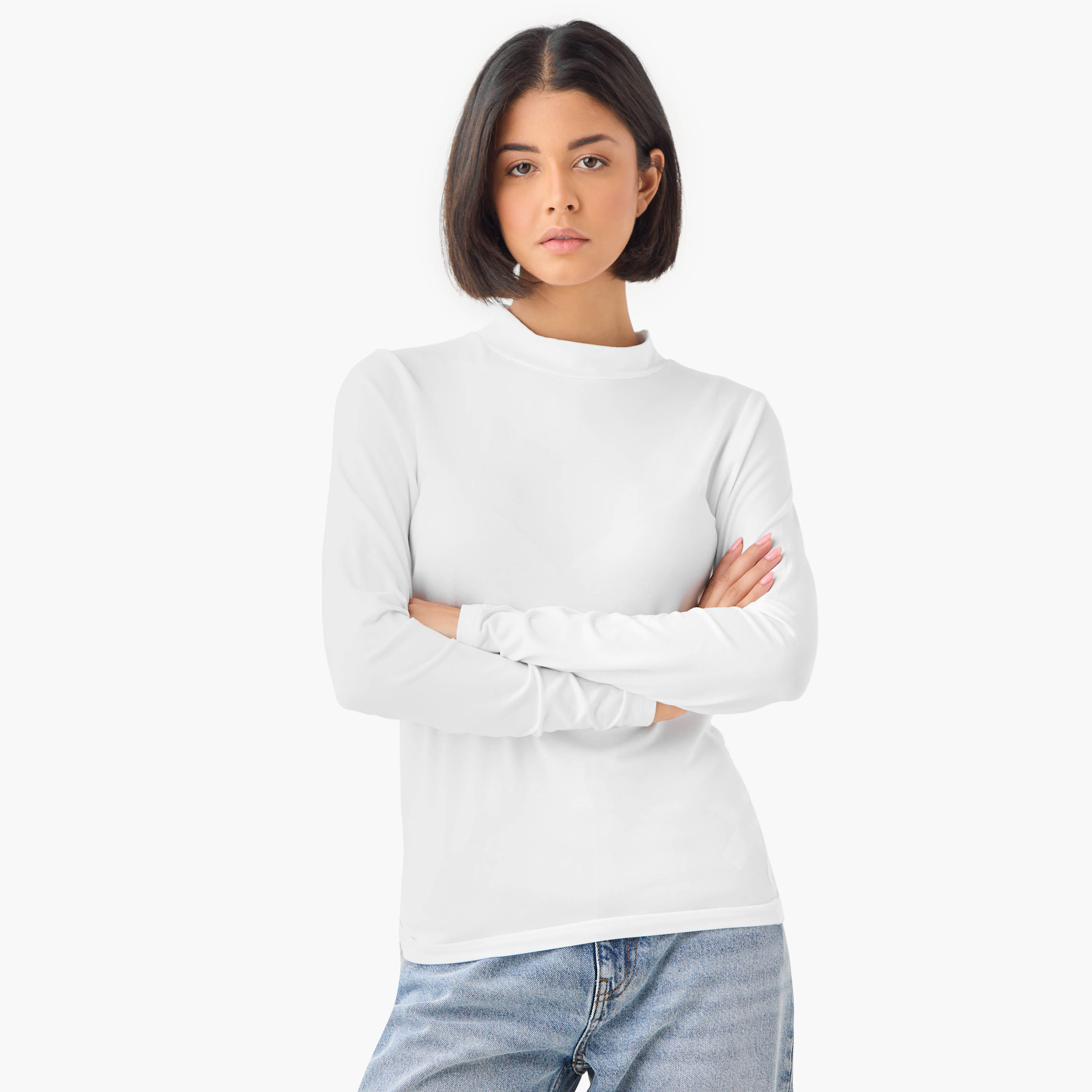 Set of 2 - High Neck T-shirt-women-clothing-tshirts-image-2