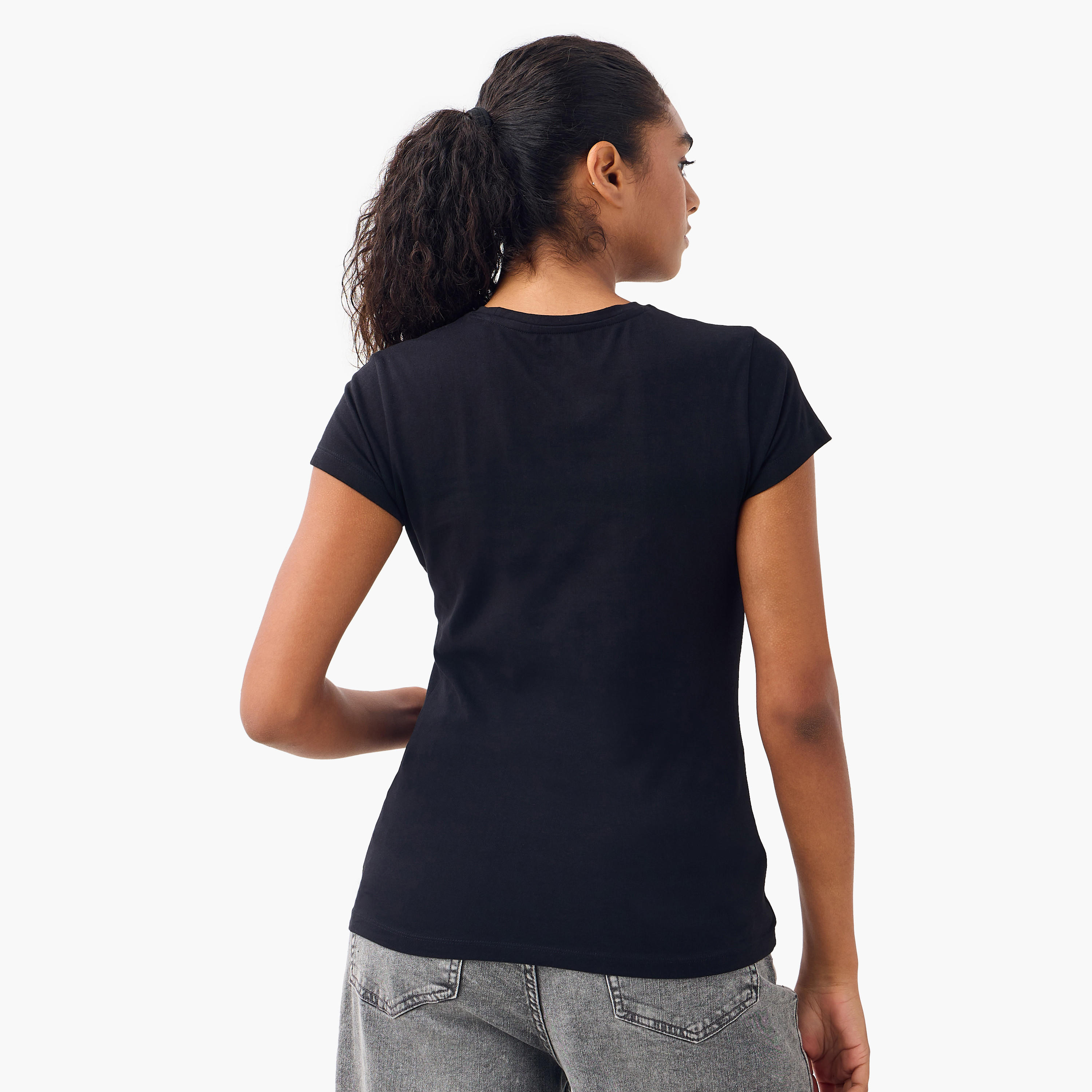 Set of 2 - Crew Neck T-shirt-women-clothing-tshirts-image-4