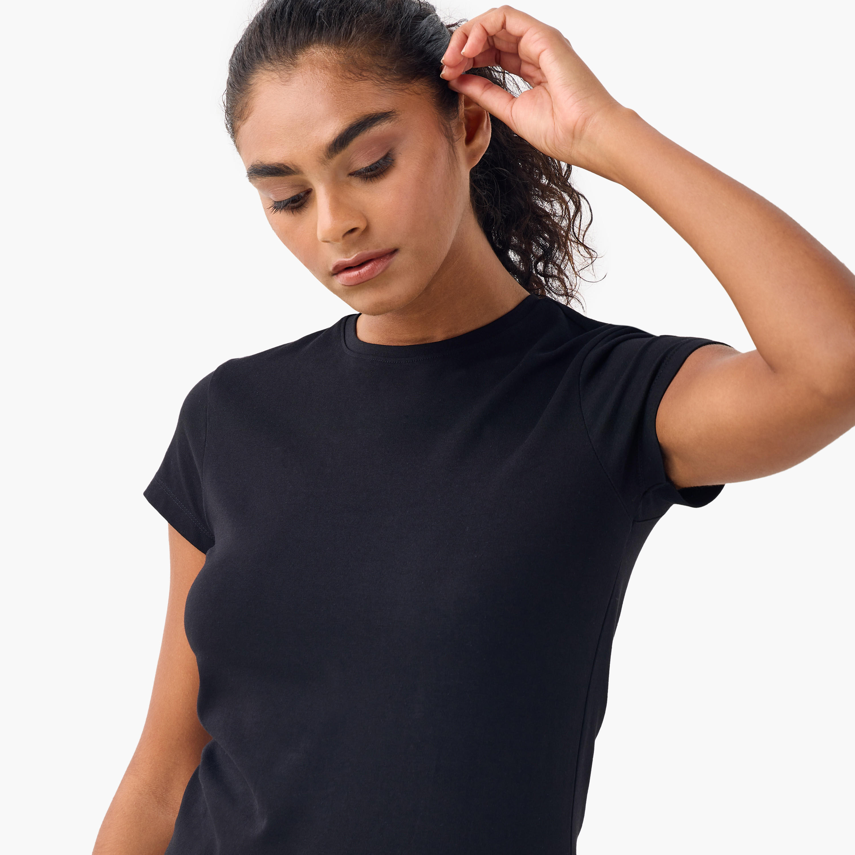 Set of 2 - Crew Neck T-shirt-women-clothing-tshirts-image-6
